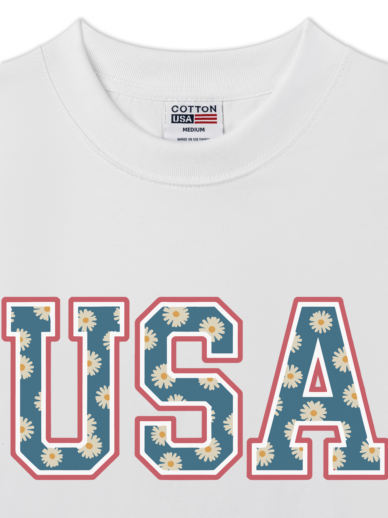 Áo Thun Relaxed Fit USA Daisy Season