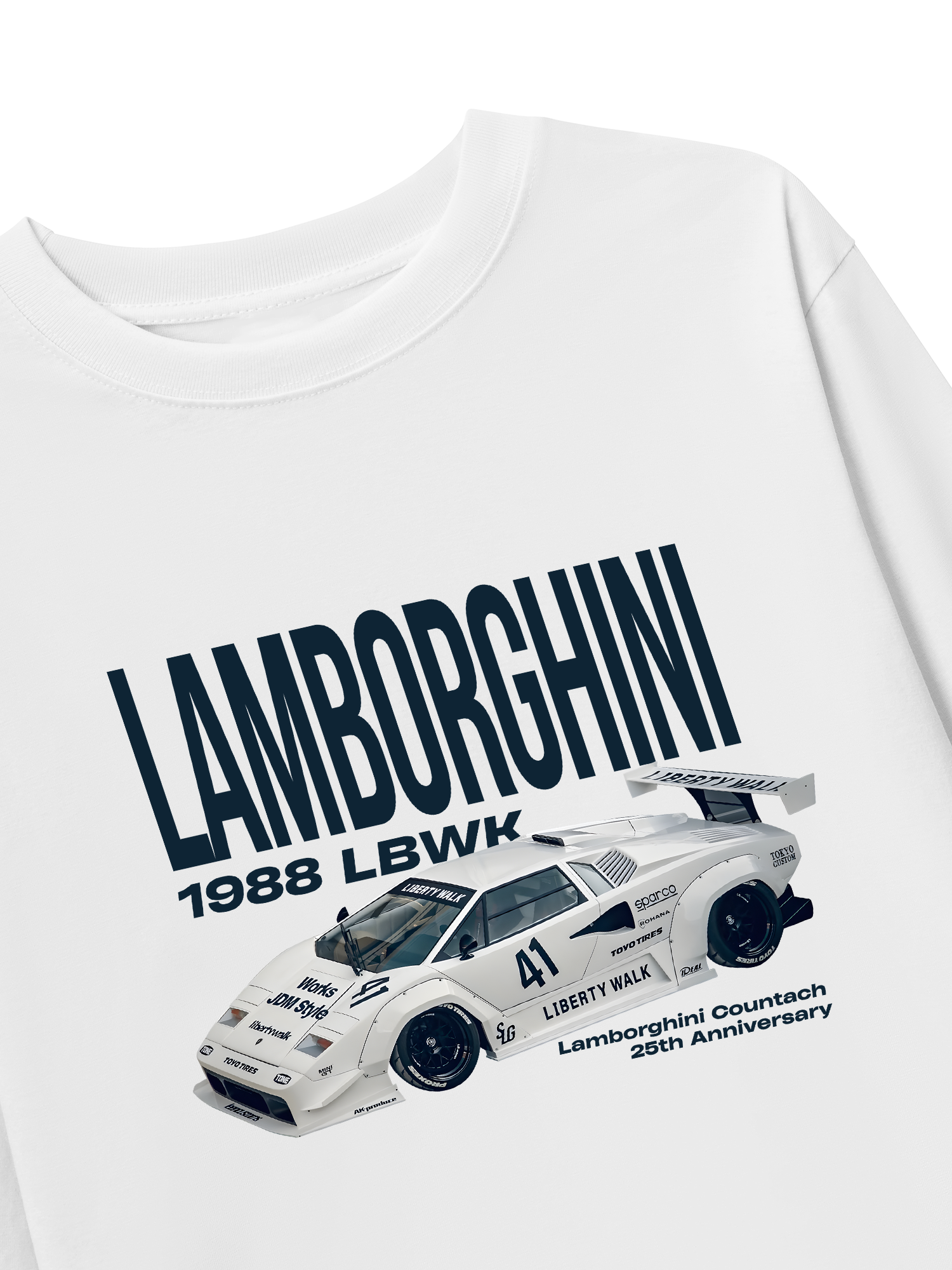 Áo Thun Dài Tay Lamborghini 25th Anniversary