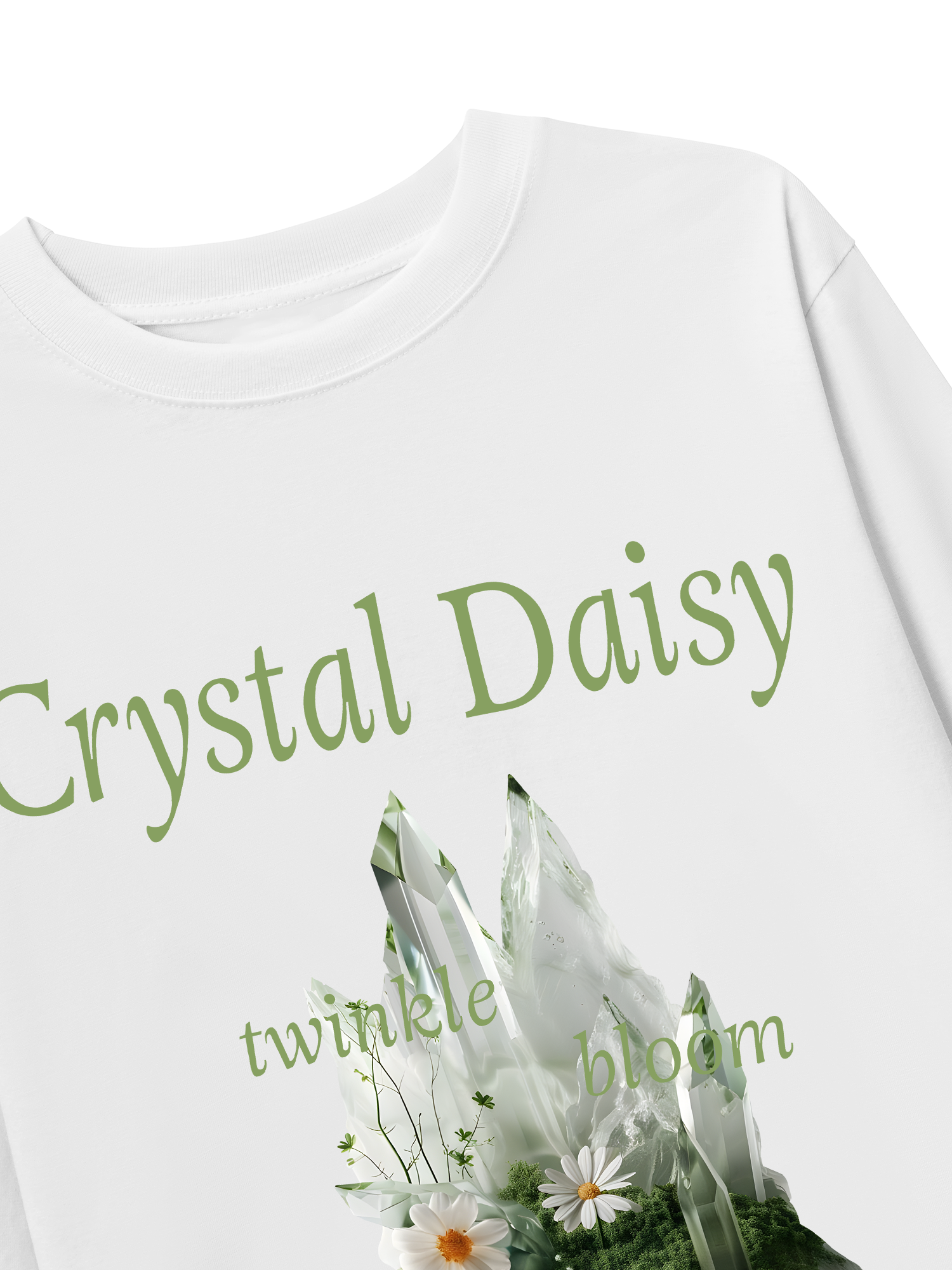 Áo Thun Dài Tay Floral Crytsal Daisy