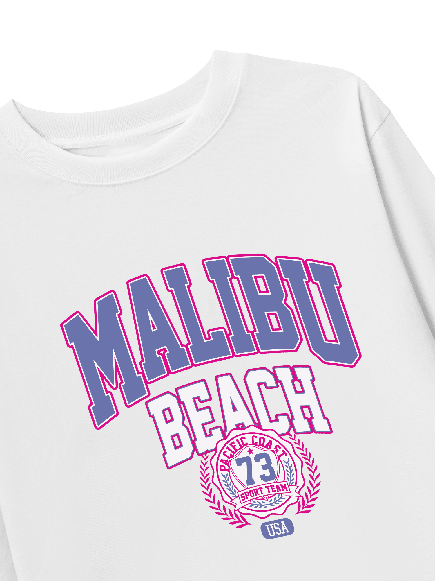 Áo Thun Dài Tay USA Malibu Beach Retro