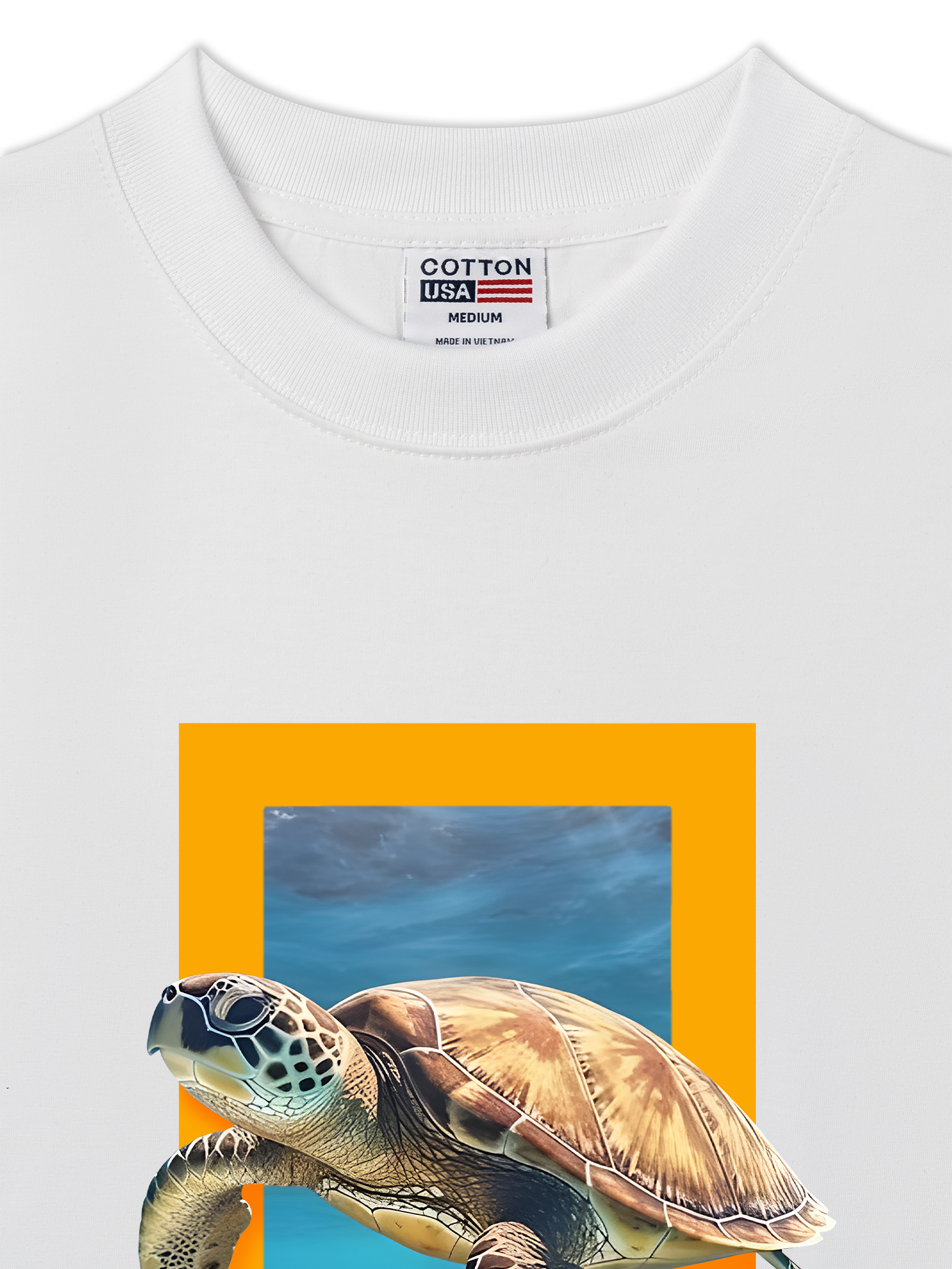 Áo Thun Relaxed Fit Wild Life Sea Turtles Remind