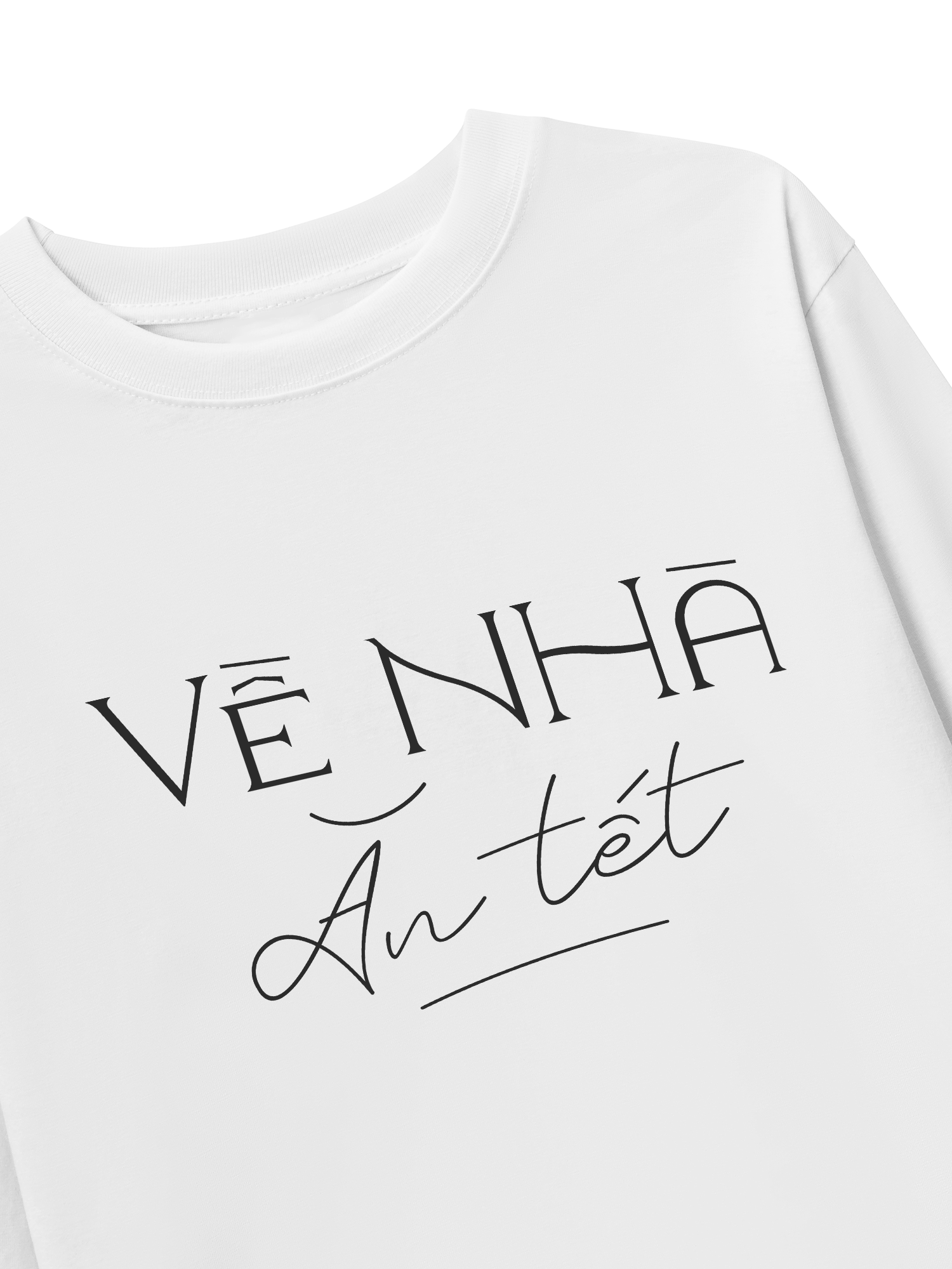 Áo Thun Dài Tay Về Nhà Ăn Tết