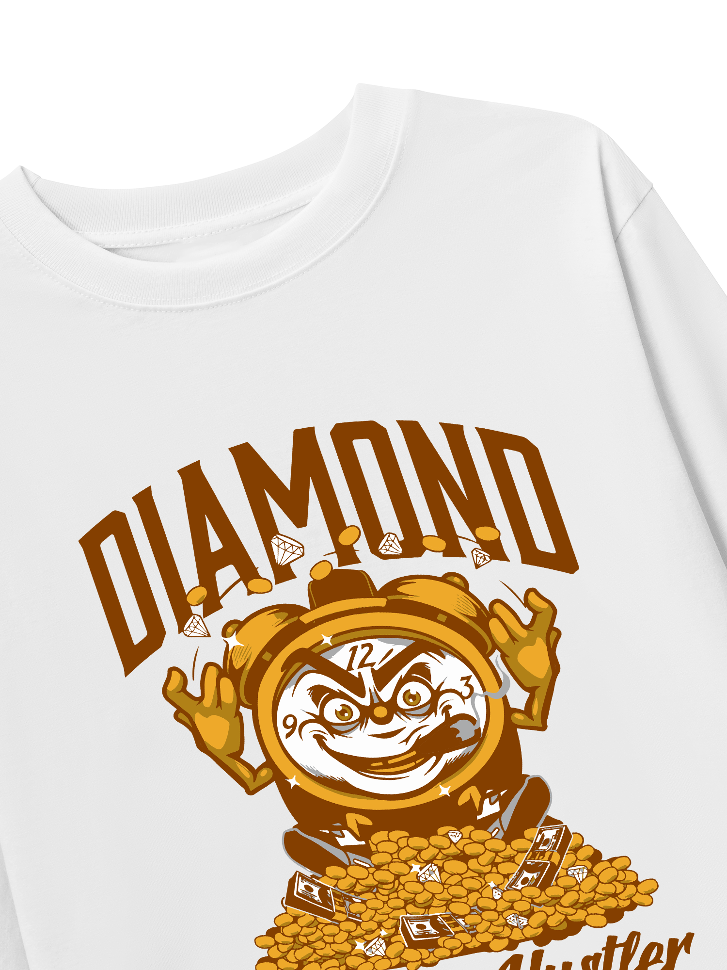 Áo Thun Dài Tay Money Diamond Cluster Hustler