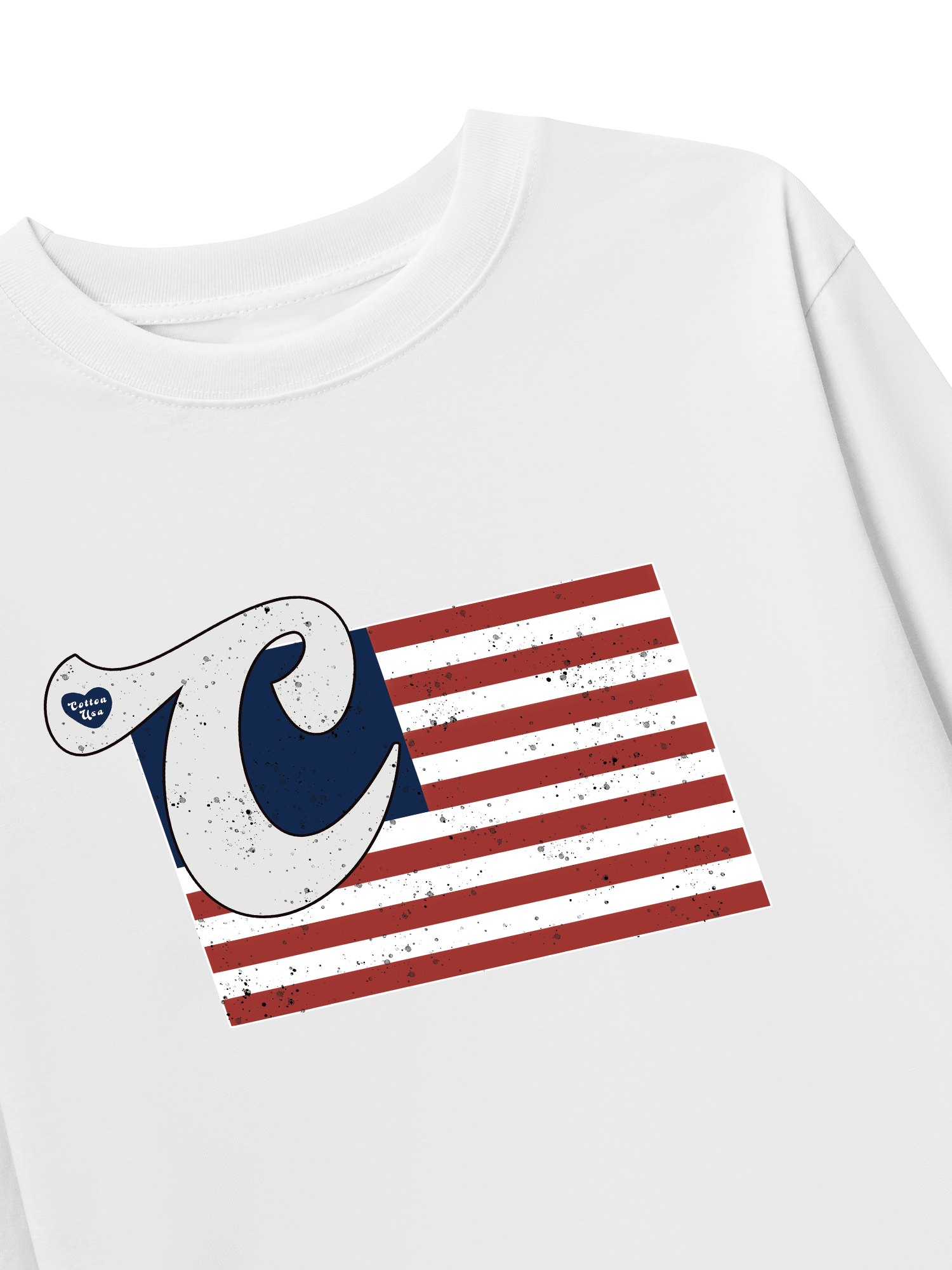 Áo Thun Dài Tay USA Vintage Flag