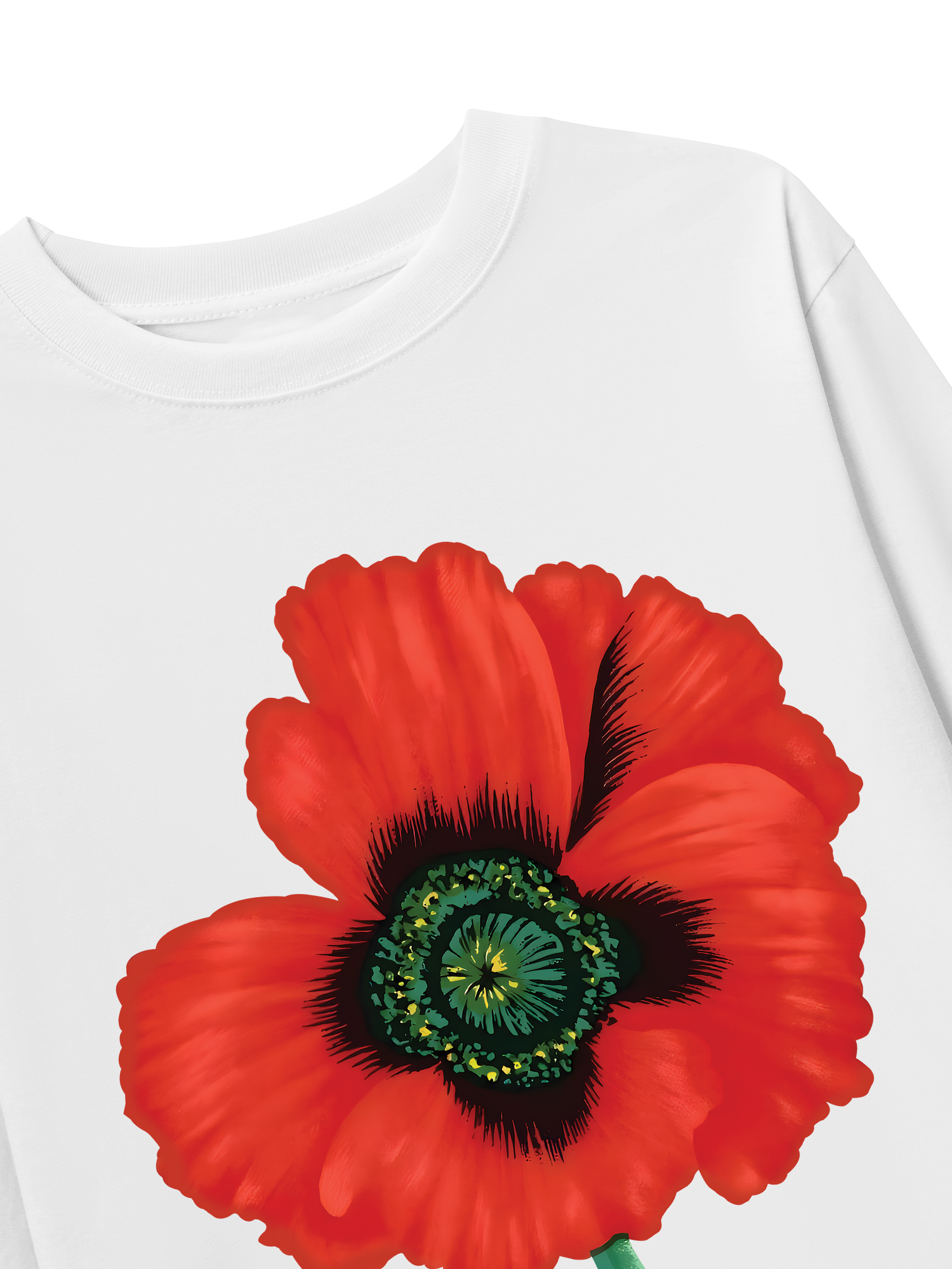 Áo Thun Dài Tay Floral Red