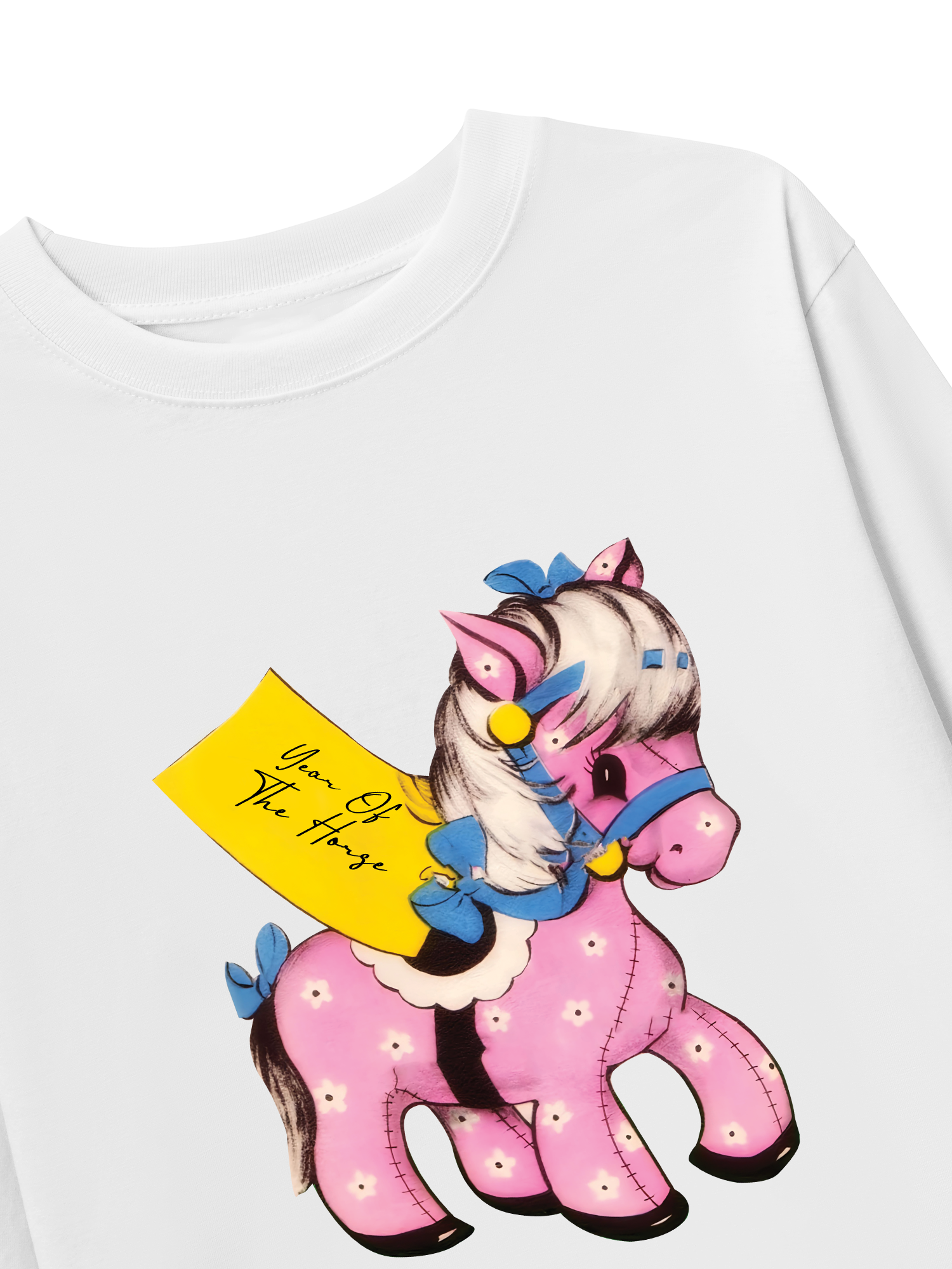 Áo Thun Dài Tay Pink Flower Year Of Horse