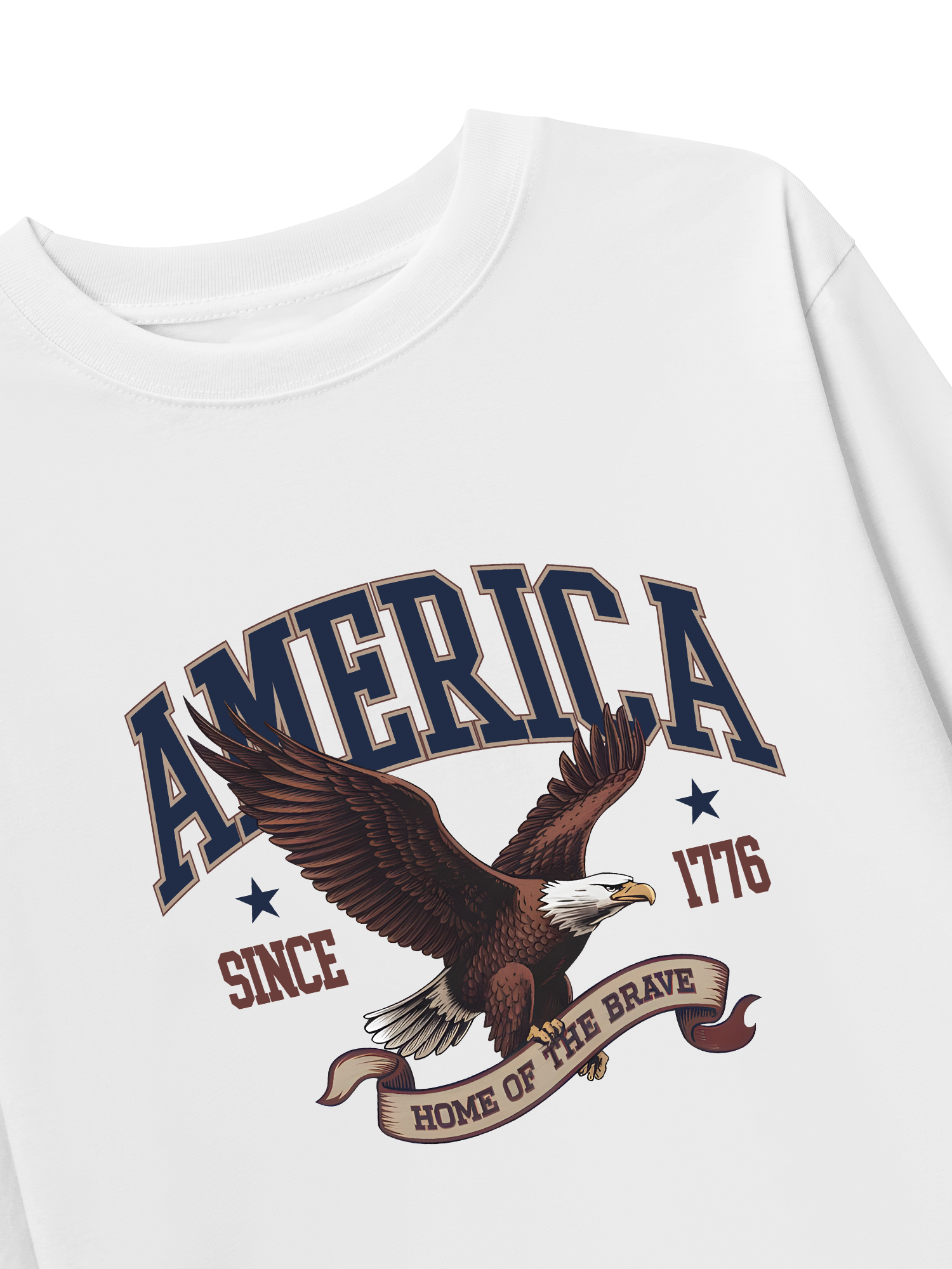 Áo Thun Dài Tay USA Home Of The Brave