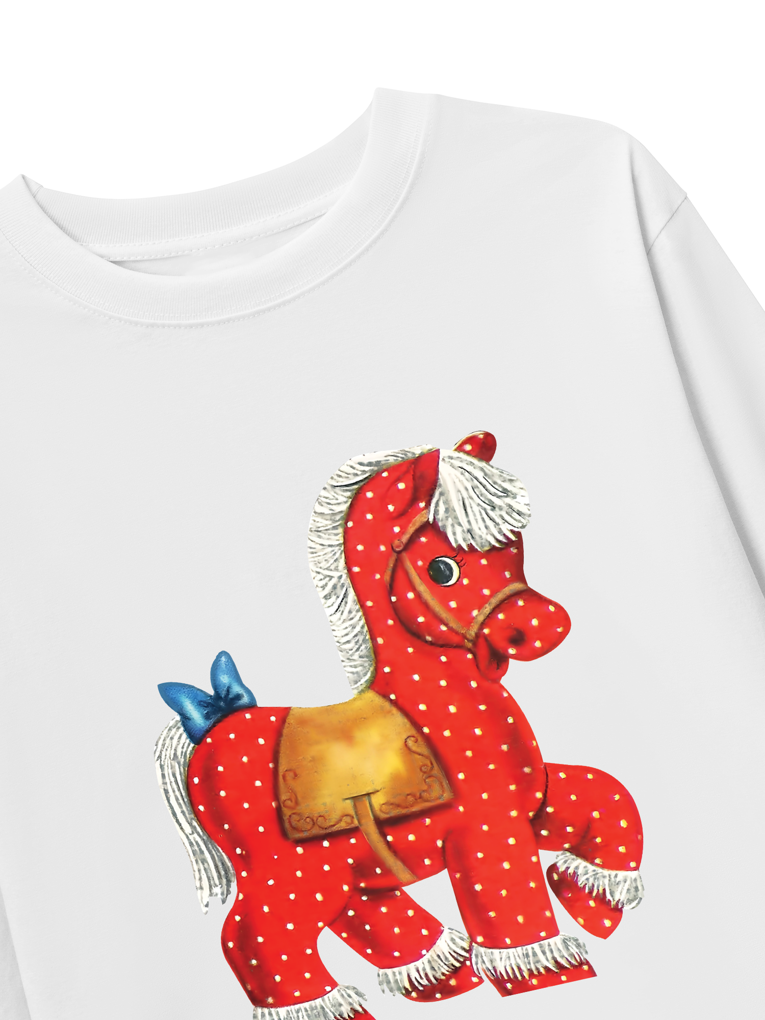 Áo Thun Dài Tay Red Dots Horse