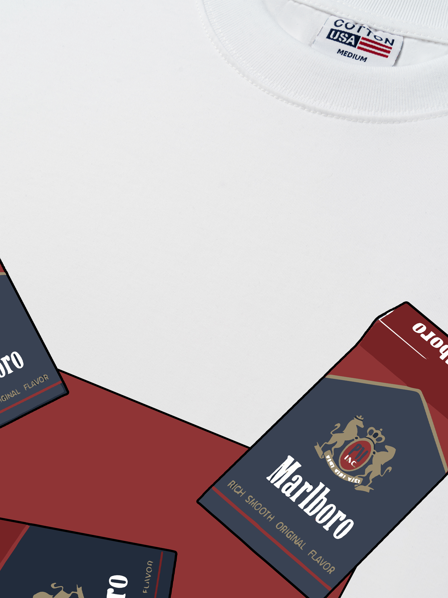 Áo Thun Relaxed Fit Marlboro Rich Smooth Logo