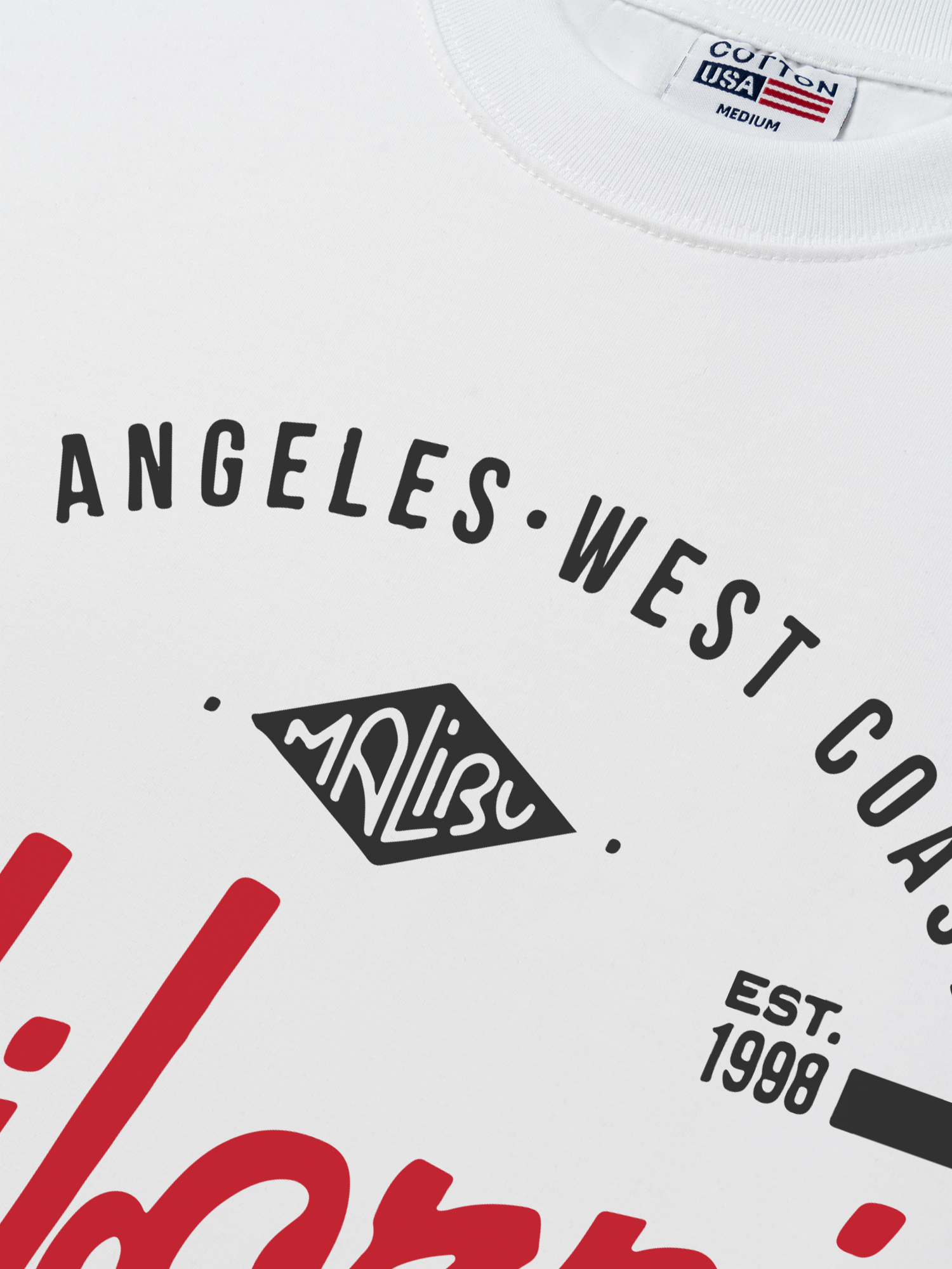 Áo Thun Relaxed Fit City Cali Long Beach