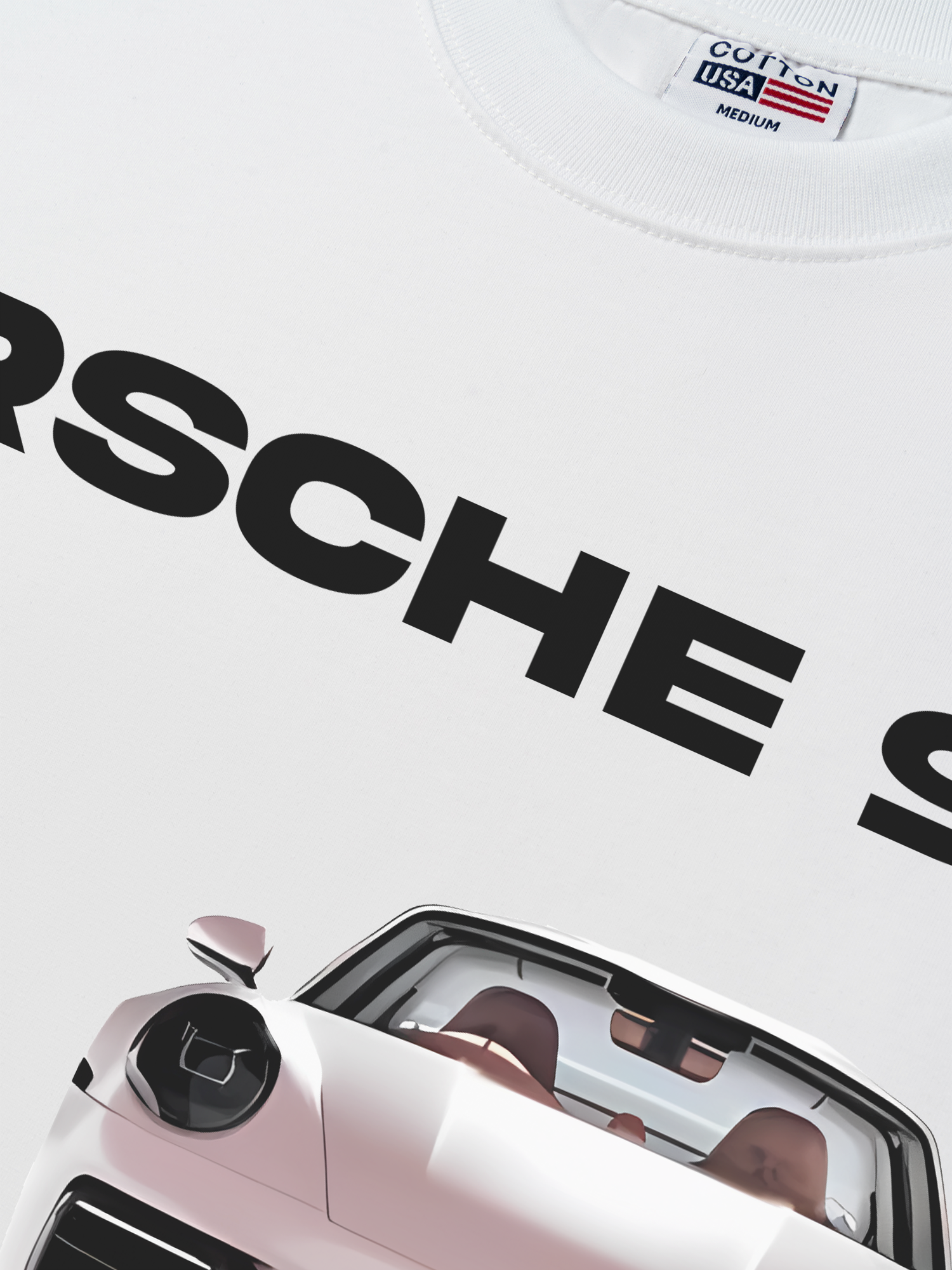 Áo Thun Relaxed Fit Porsche 911 Pear Pink