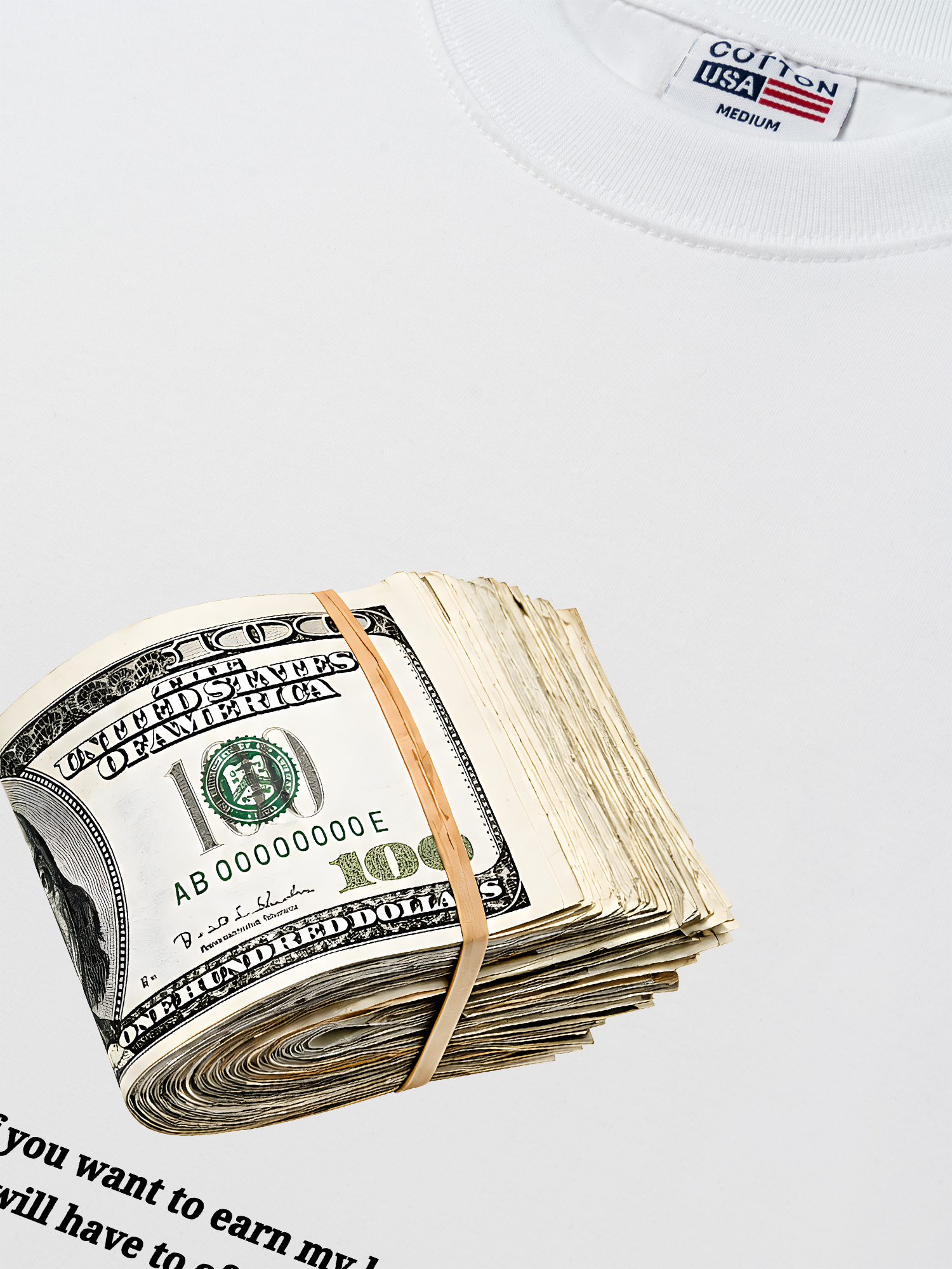 Áo Thun Relaxed Fit Money Over Power