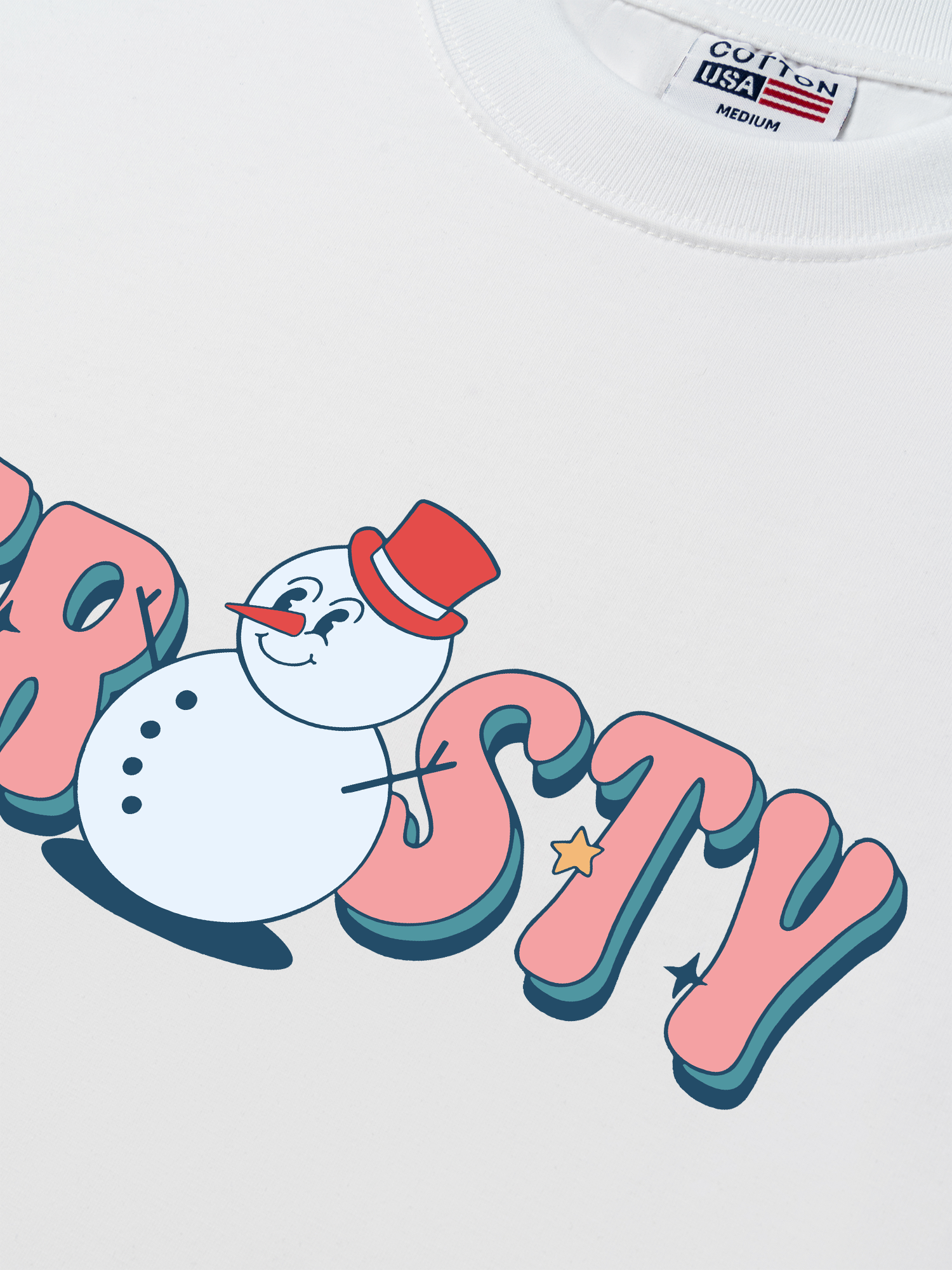 Áo Thun Relaxed Fit Frosty Snowman