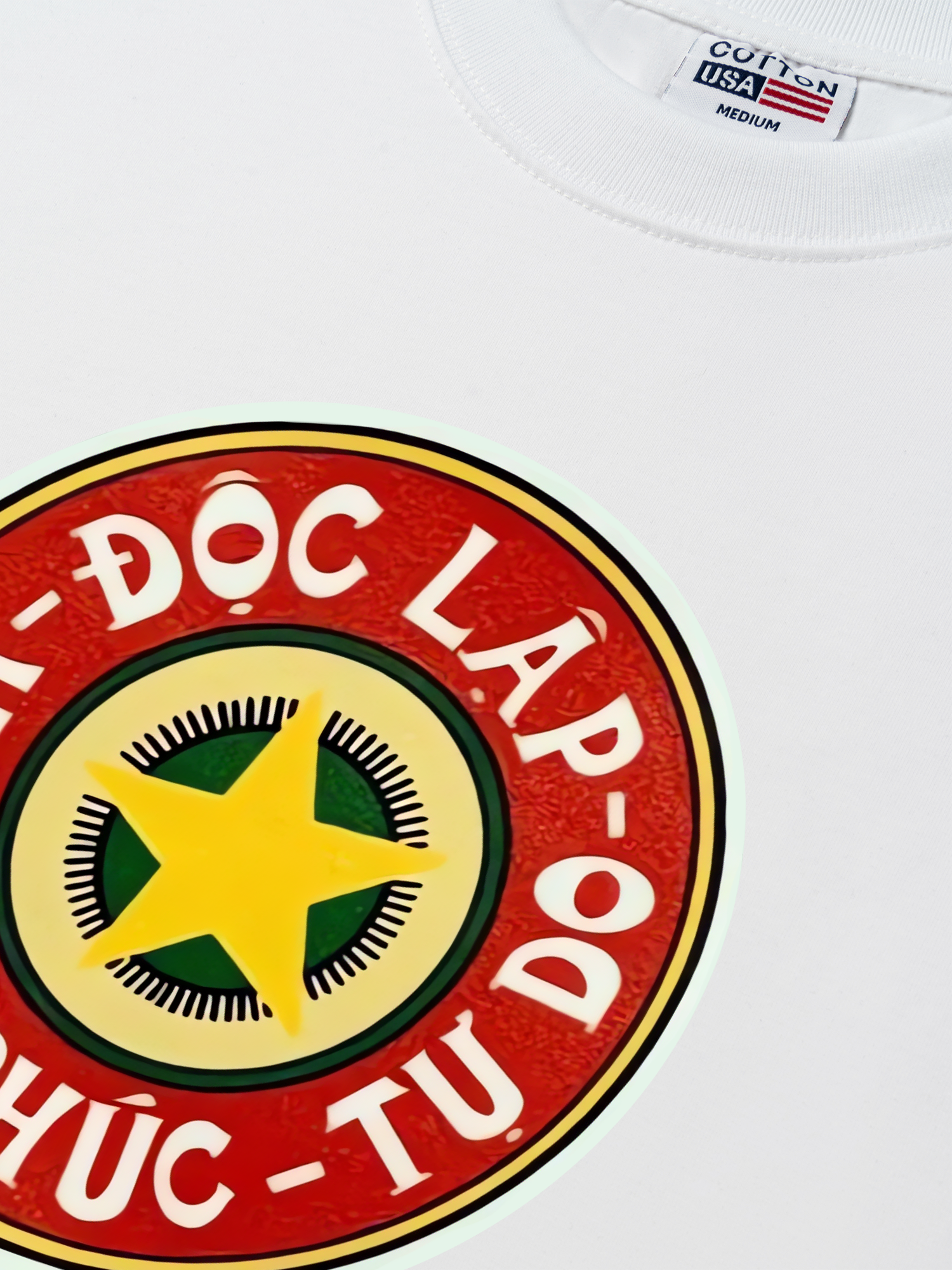 Áo Thun Relaxed Fit Cao Sao Đỏ