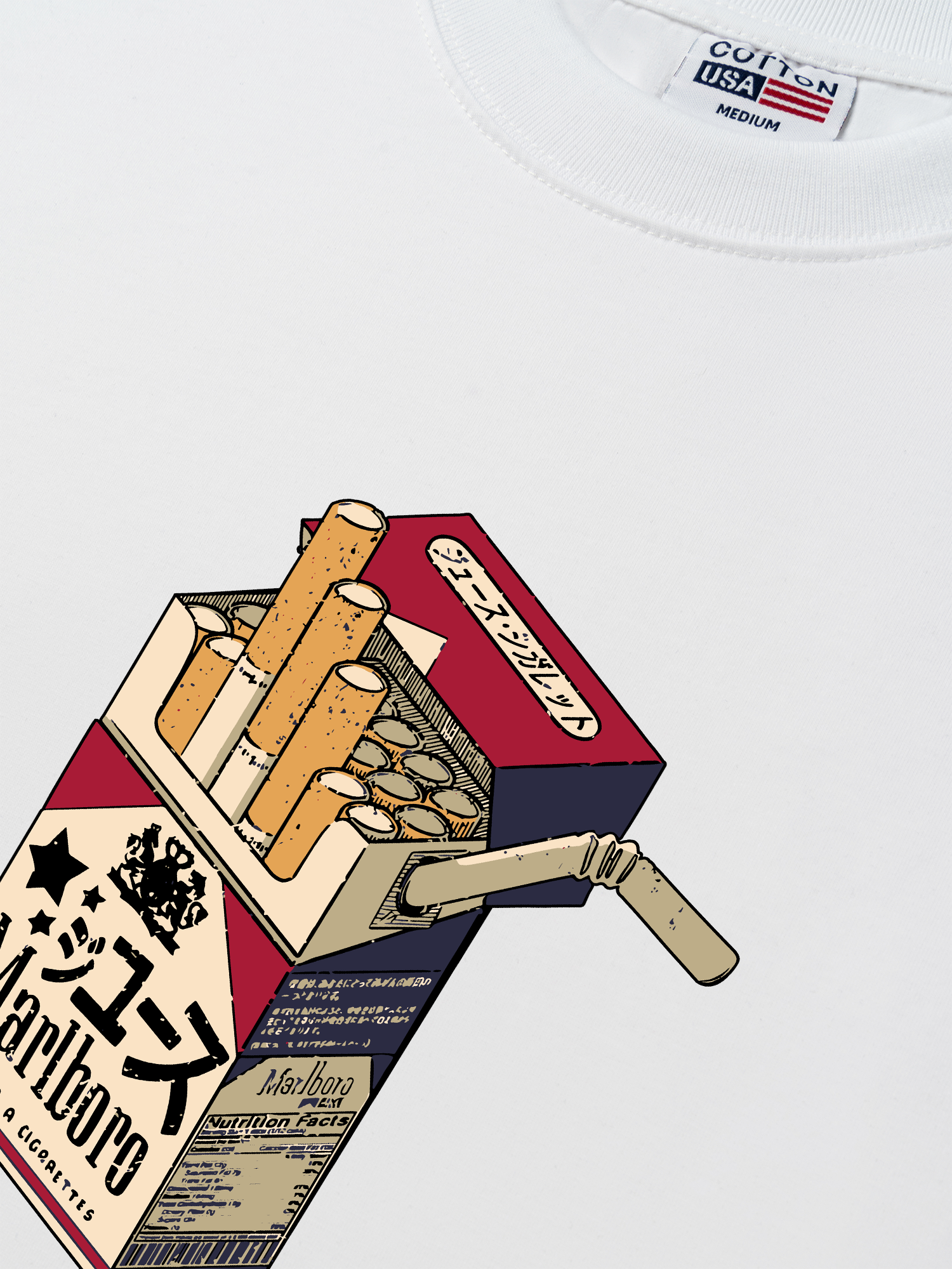 Áo Thun Relaxed Fit Marlboro 2D Class A Cigarettes