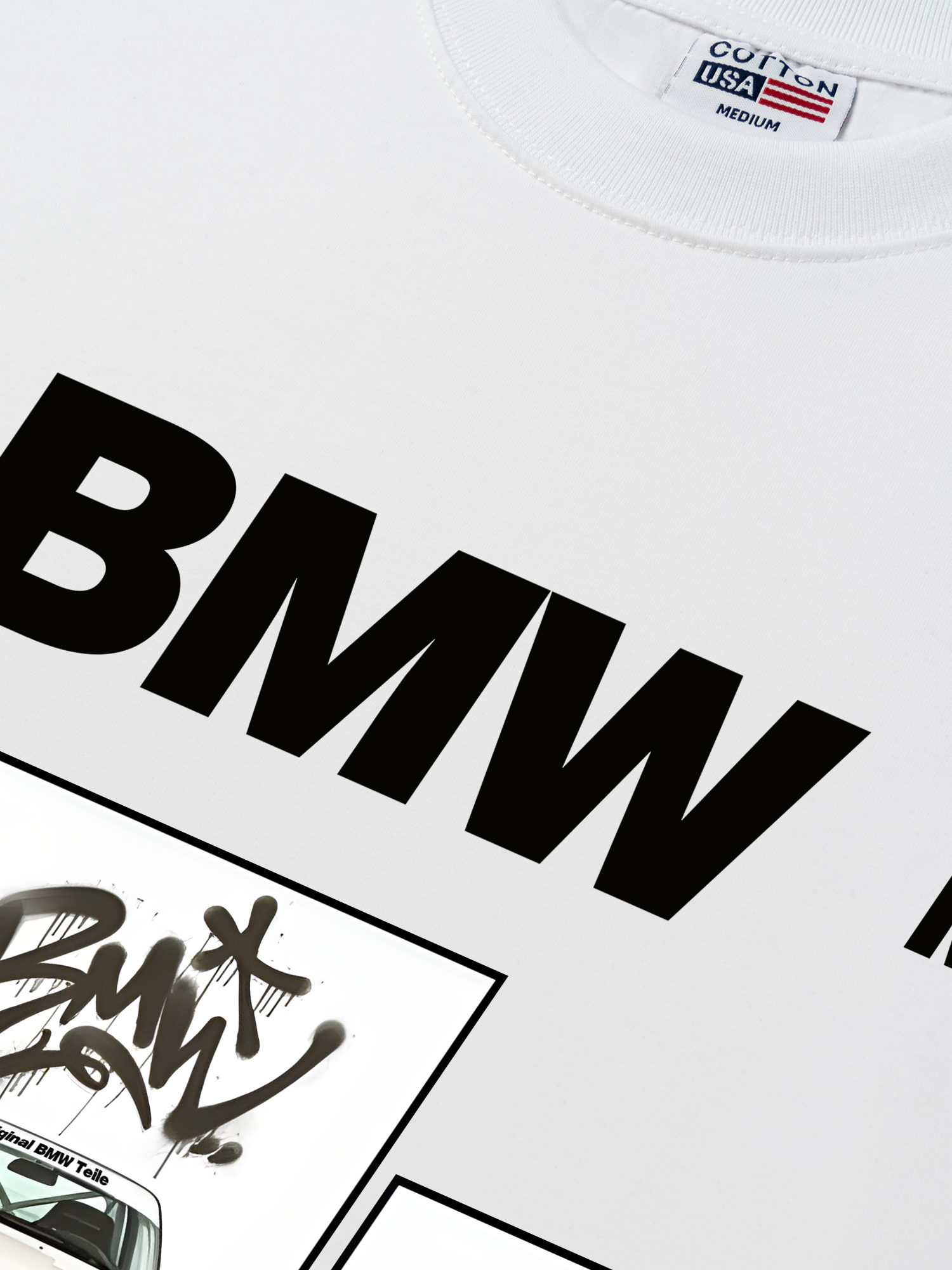 Áo Thun Relaxed Fit BMW E30 M3 White