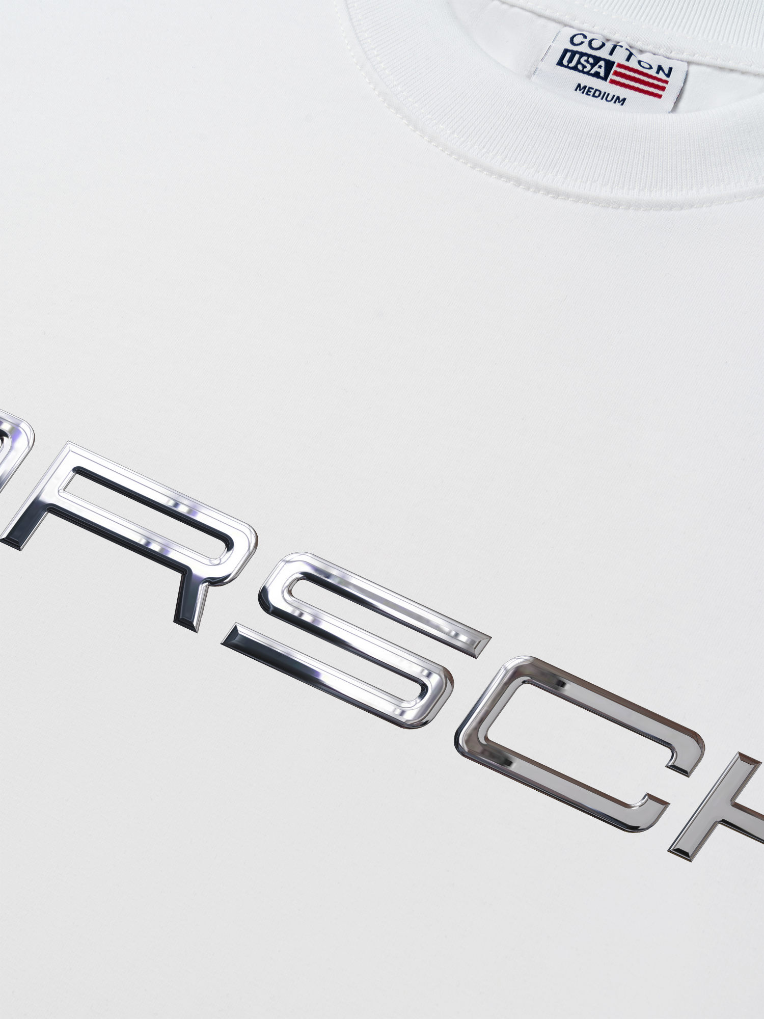 Áo Thun Relaxed Fit Porsche Chrome Typo