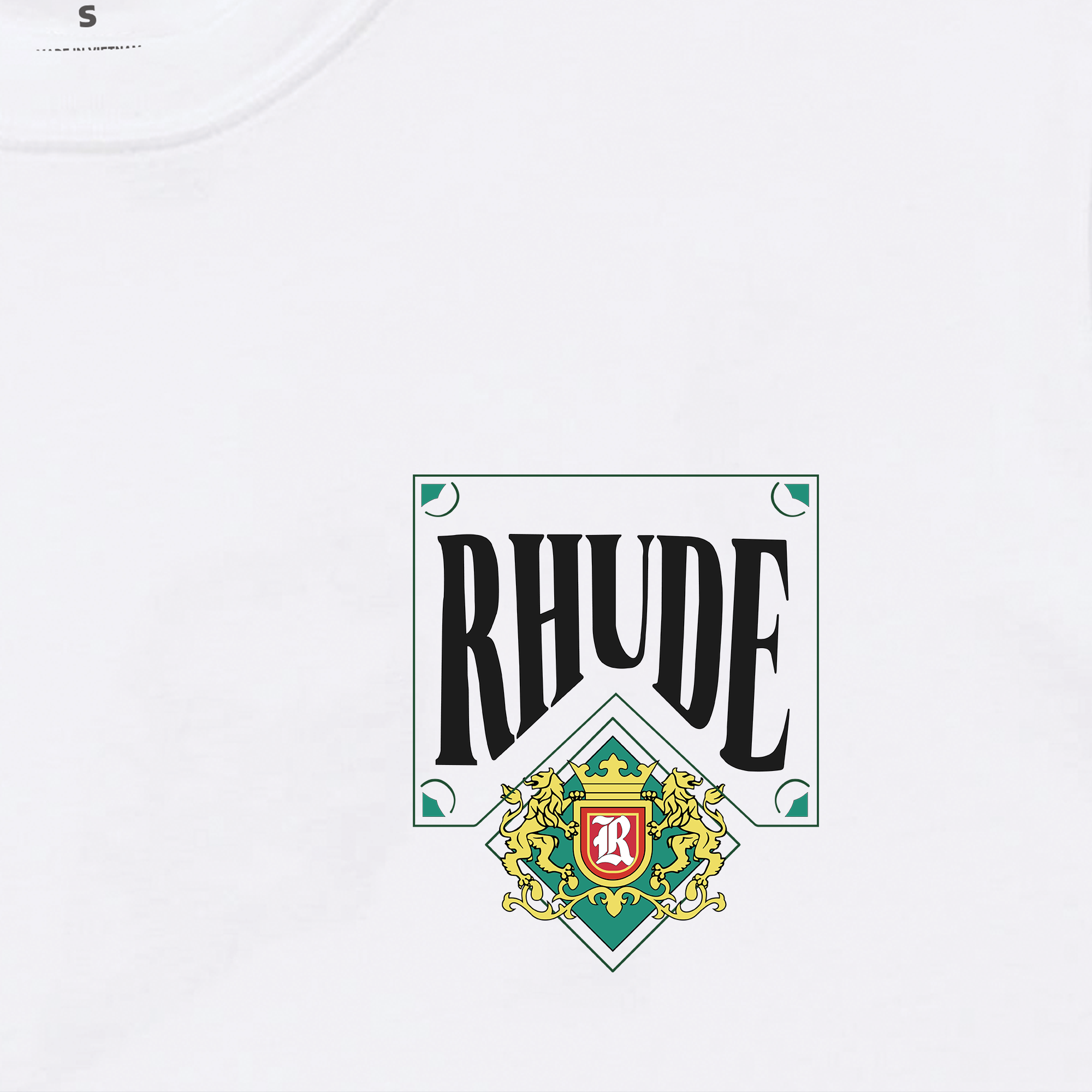 Áo Thun Oversize RHUDE CARD Green