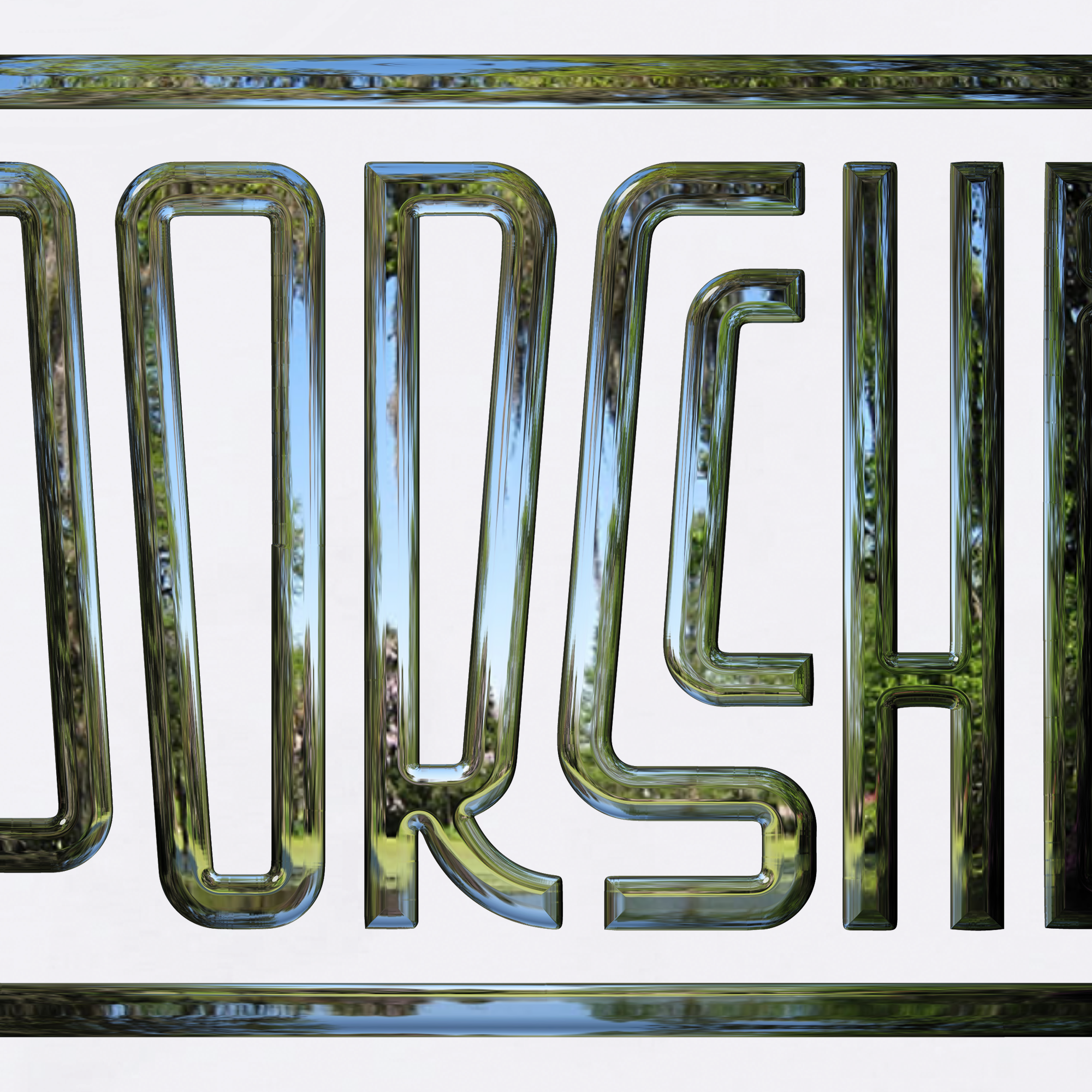 Áo Thun Oversize Porsche Chrome Sign