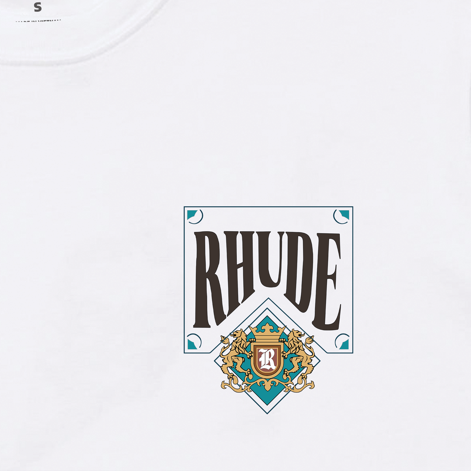 Áo Thun Oversize RHUDE CARD Teal