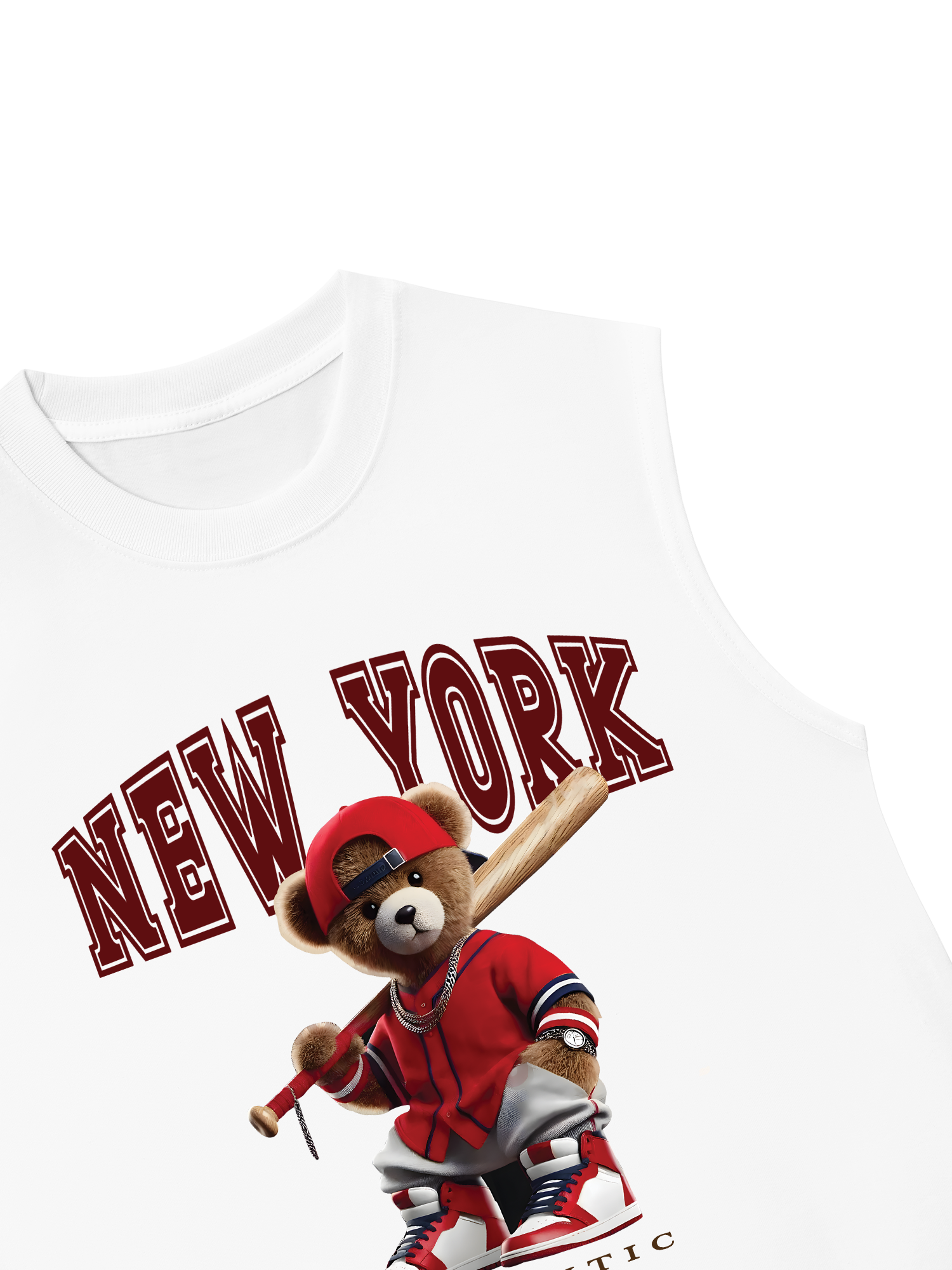 Áo Ba Lỗ Relaxed Fit Baseball Authentic Teddy