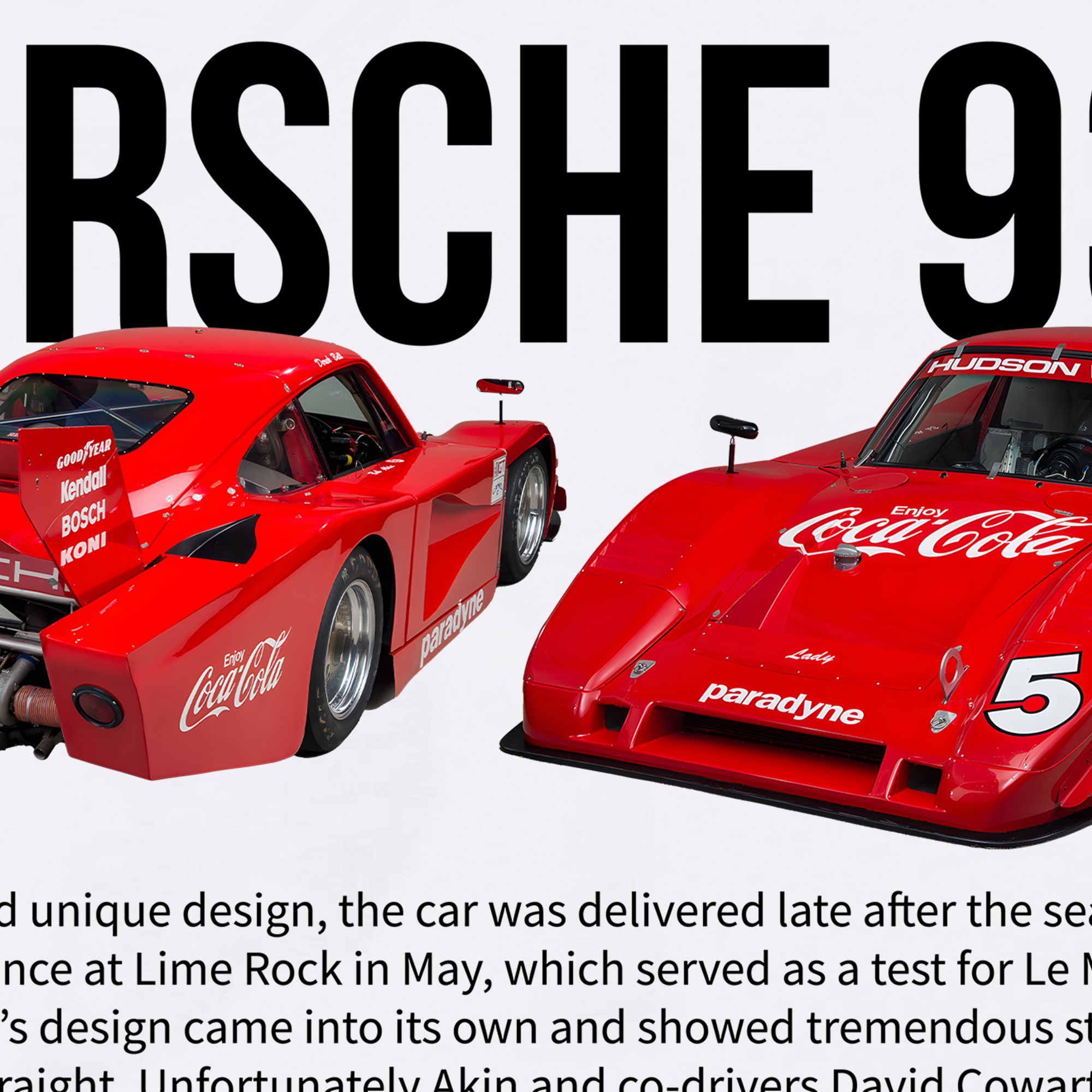 Áo Thun Oversize Porsche 935 Coca Cola