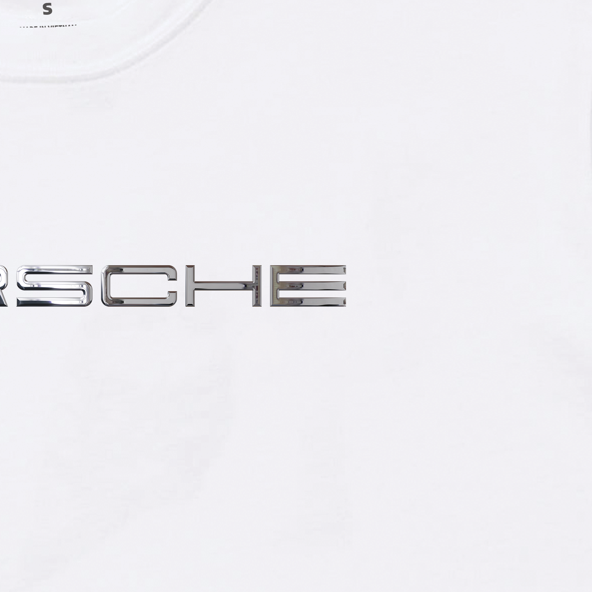 Áo Thun Oversize Porsche Chrome Typo