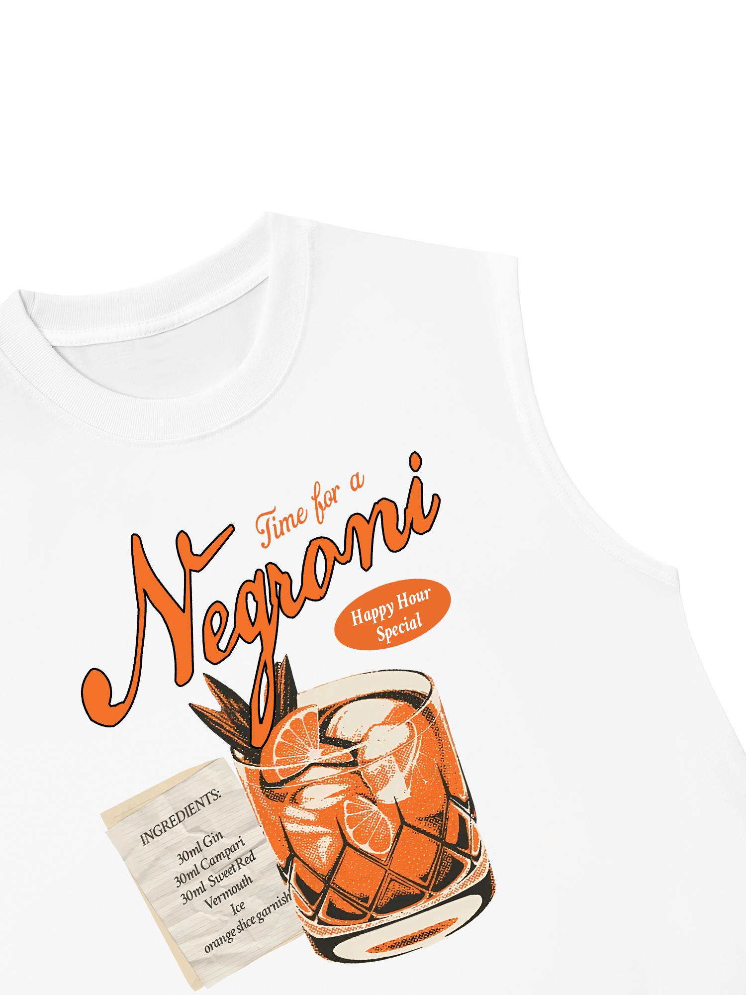 Áo Ba Lỗ Relaxed Fit Time For A Negroni