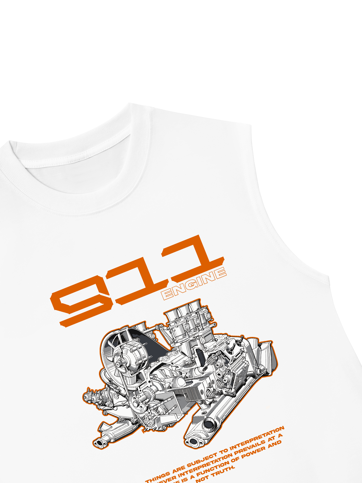 Áo Ba Lỗ Relaxed Fit Porsche 911 Engine