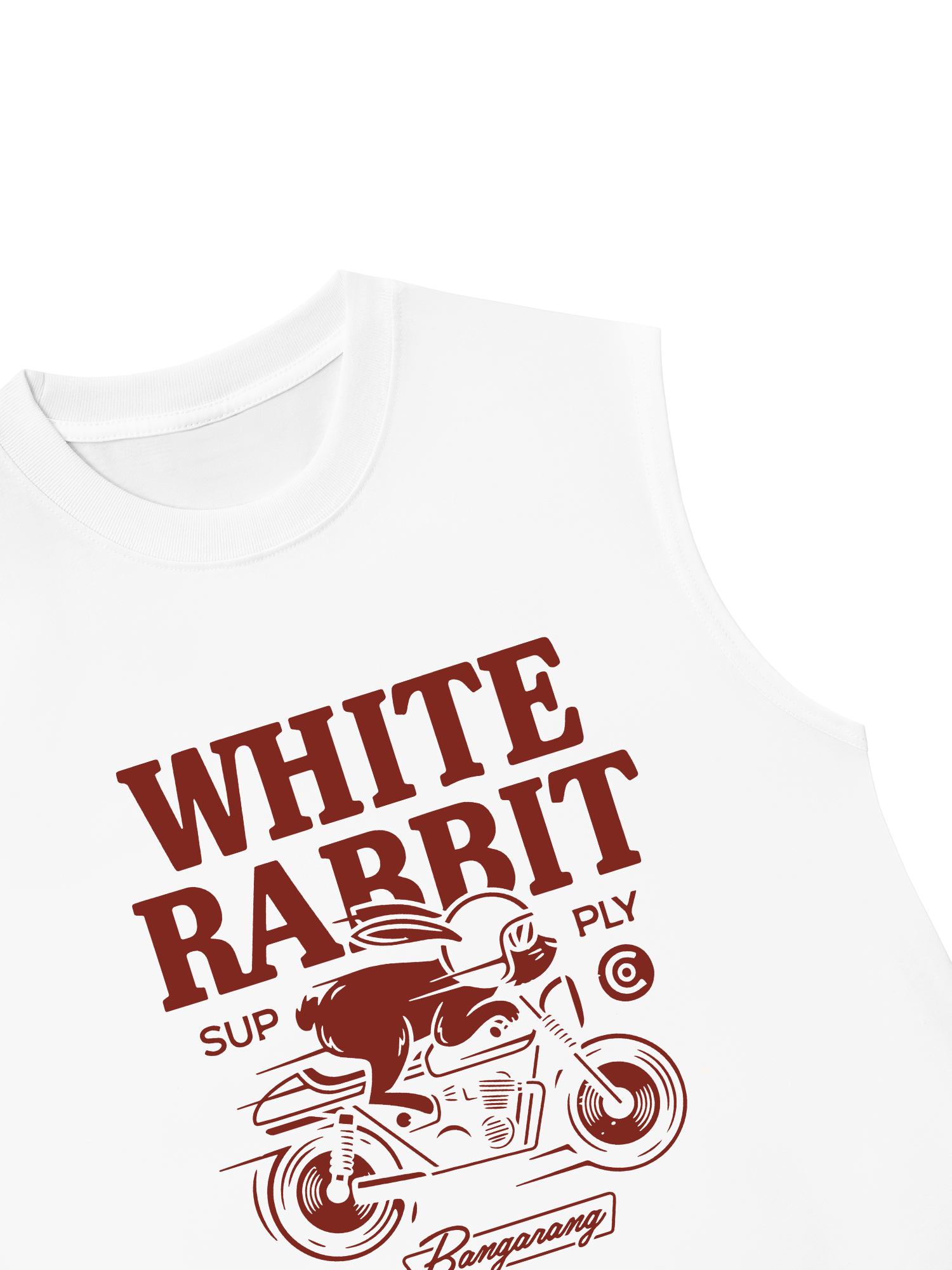 Áo Ba Lỗ Relaxed Fit White Rabbit