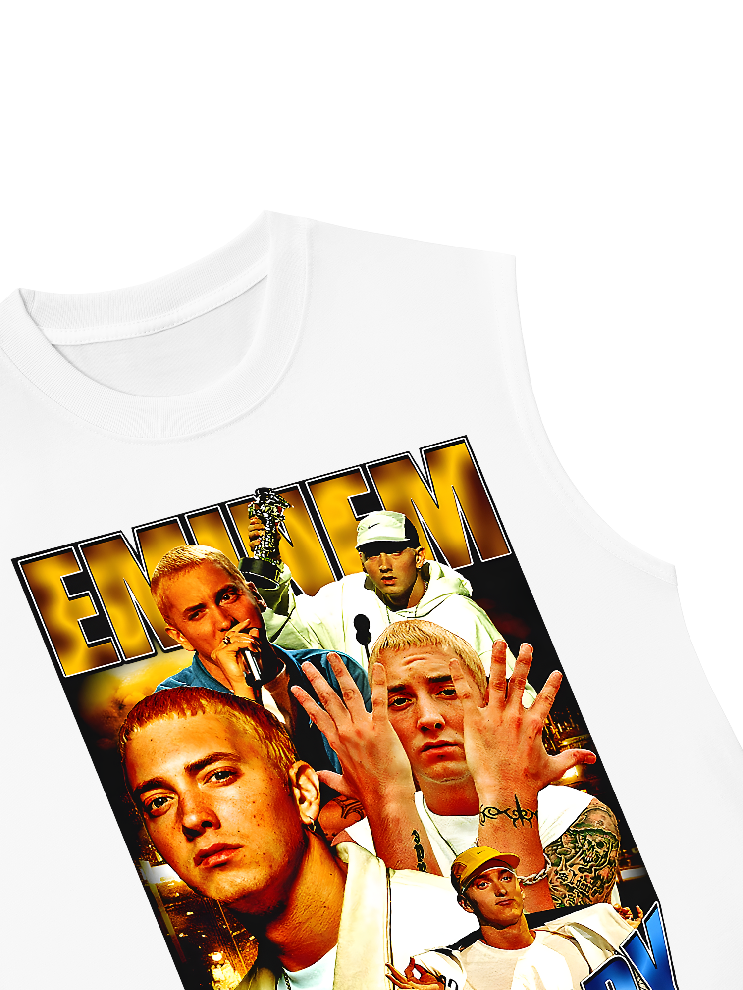 Áo Ba Lỗ Relaxed Fit Rapper Eminem Vintage Style Essential