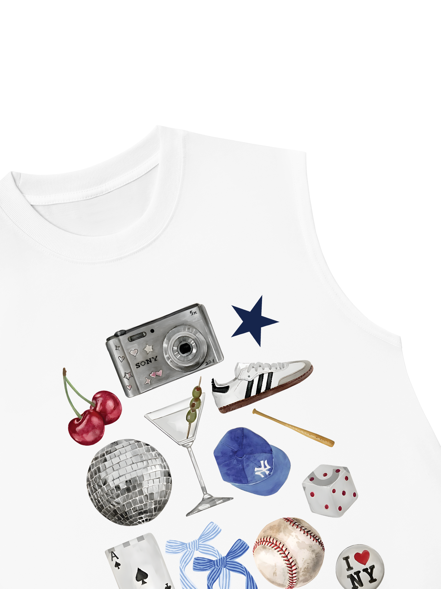 Áo Ba Lỗ Relaxed Fit Baseball Cute Things