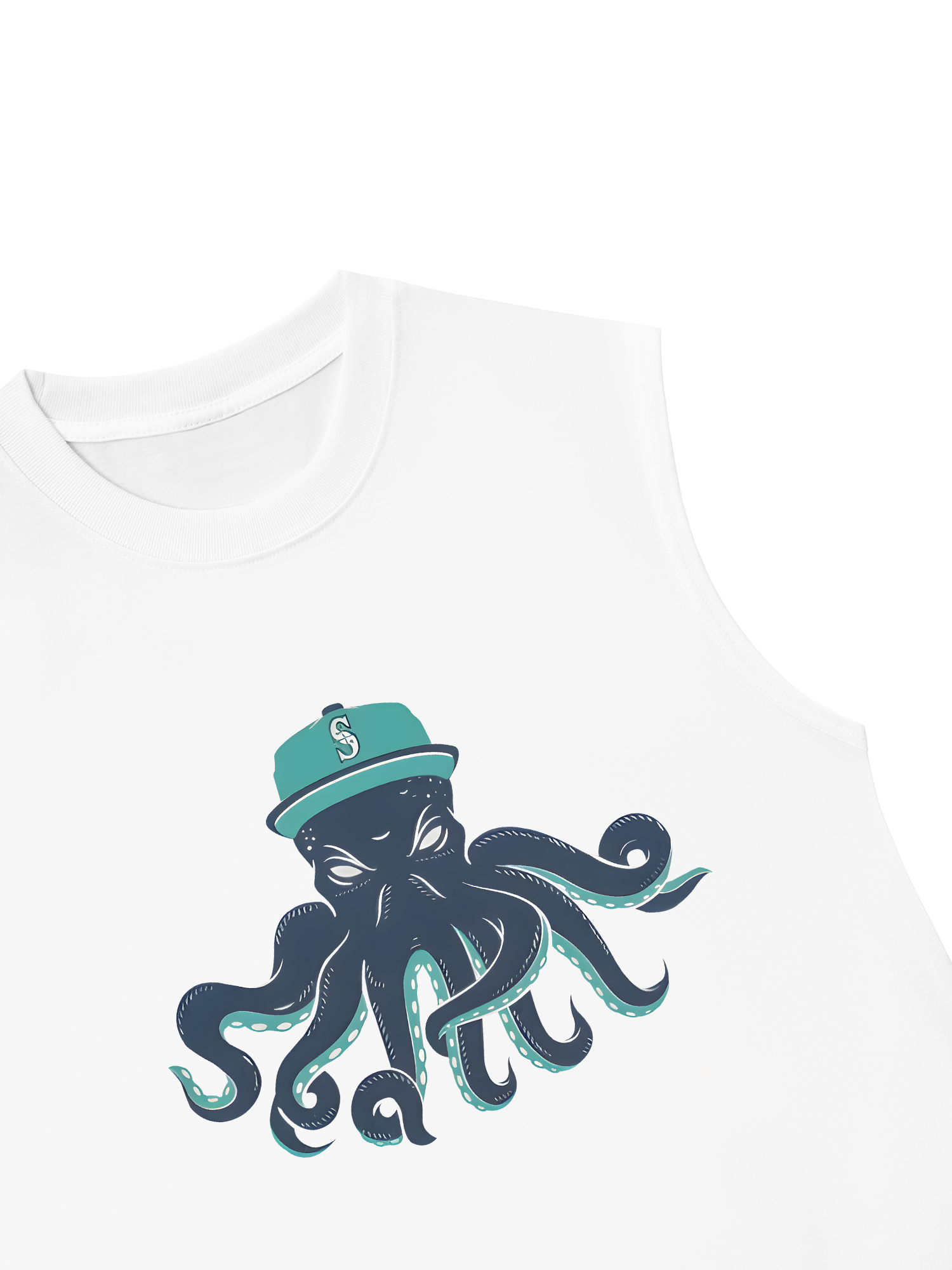 Áo Ba Lỗ Relaxed Fit Baseball Green Octopus