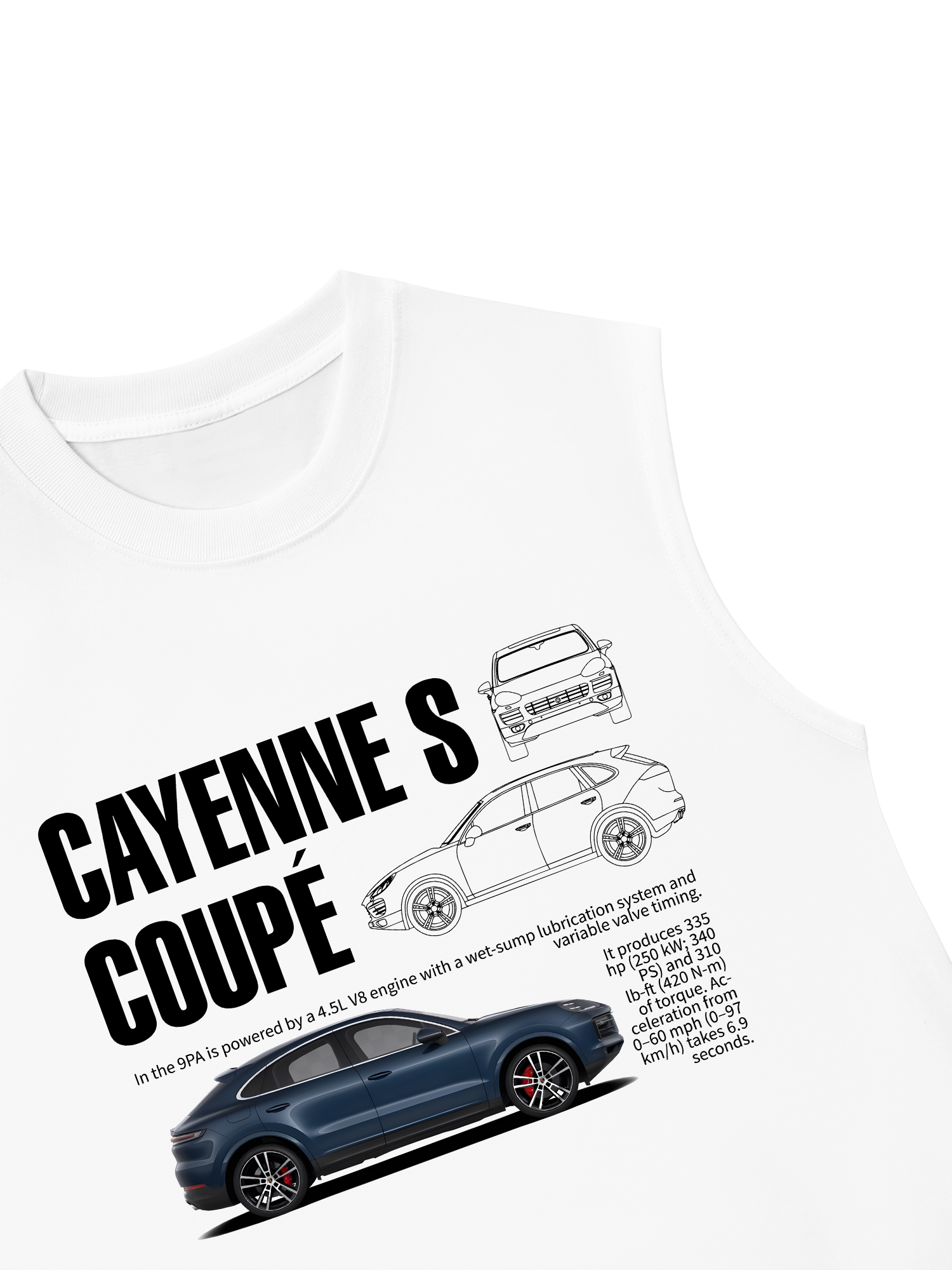 Áo Ba Lỗ Relaxed Fit Porsche Cayenne S Coupe Classic