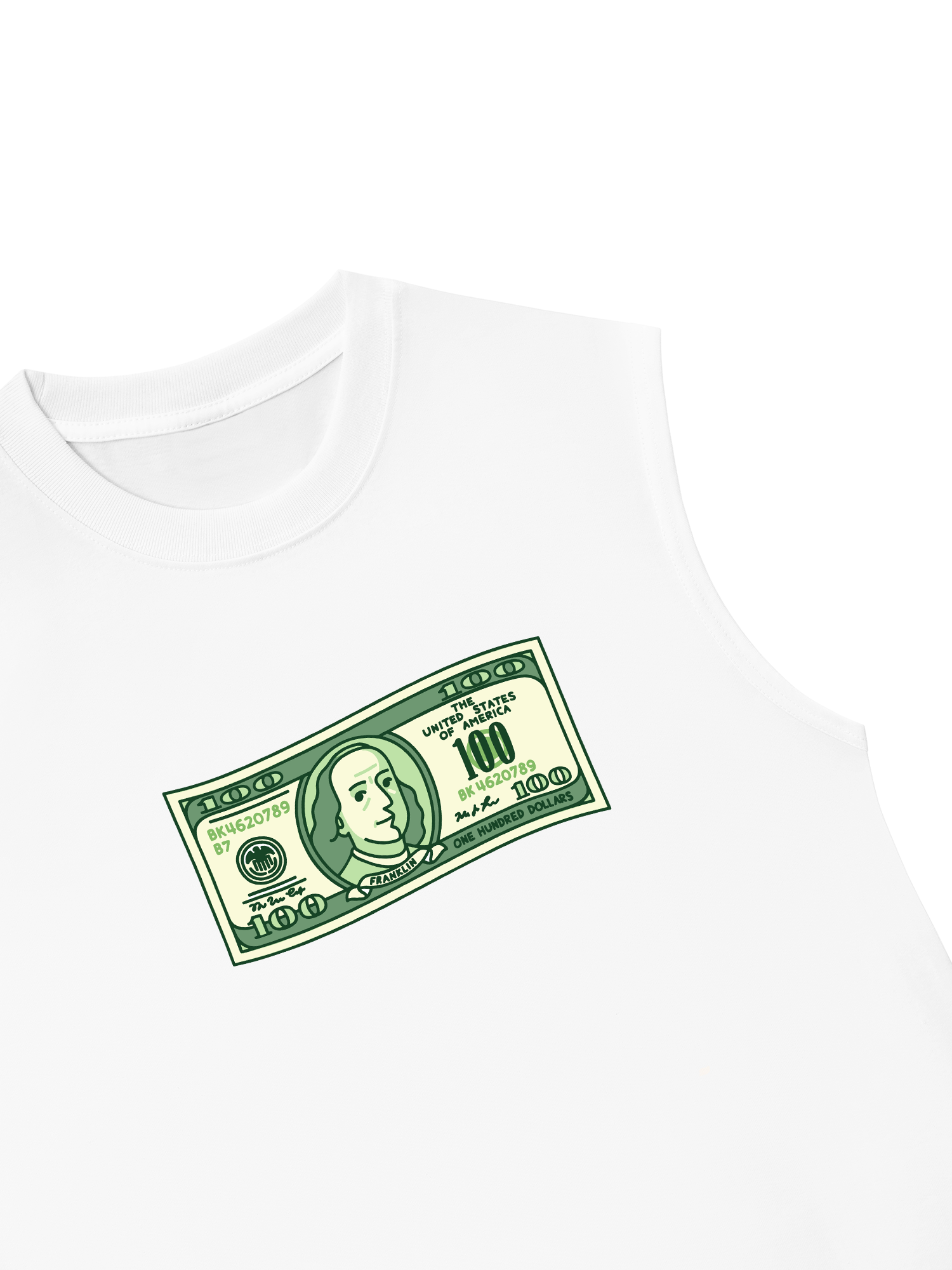 Áo Ba Lỗ Relaxed Fit Money Cash Rules Everything