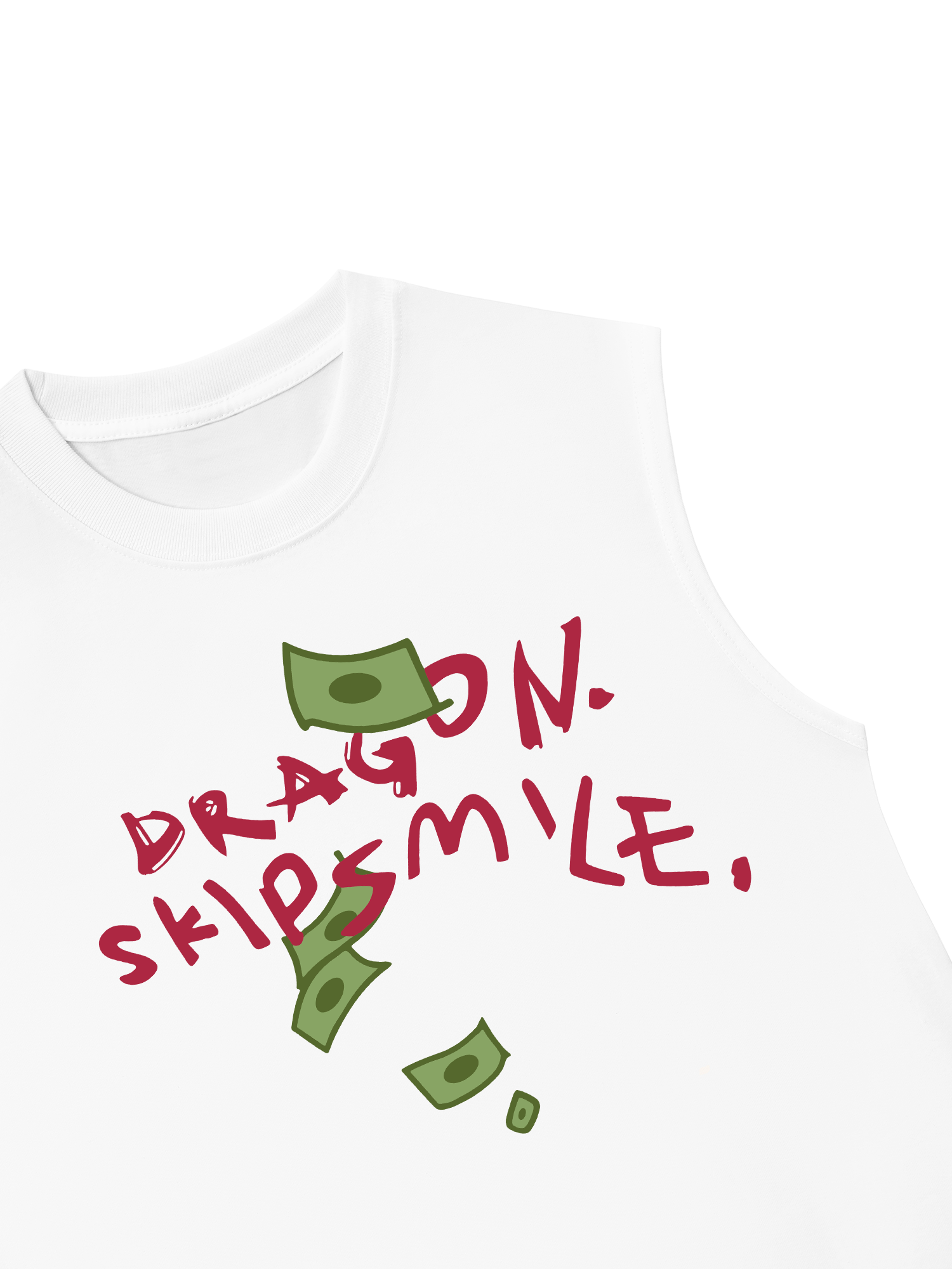 Áo Ba Lỗ Relaxed Fit Money Dragon Skip Smile