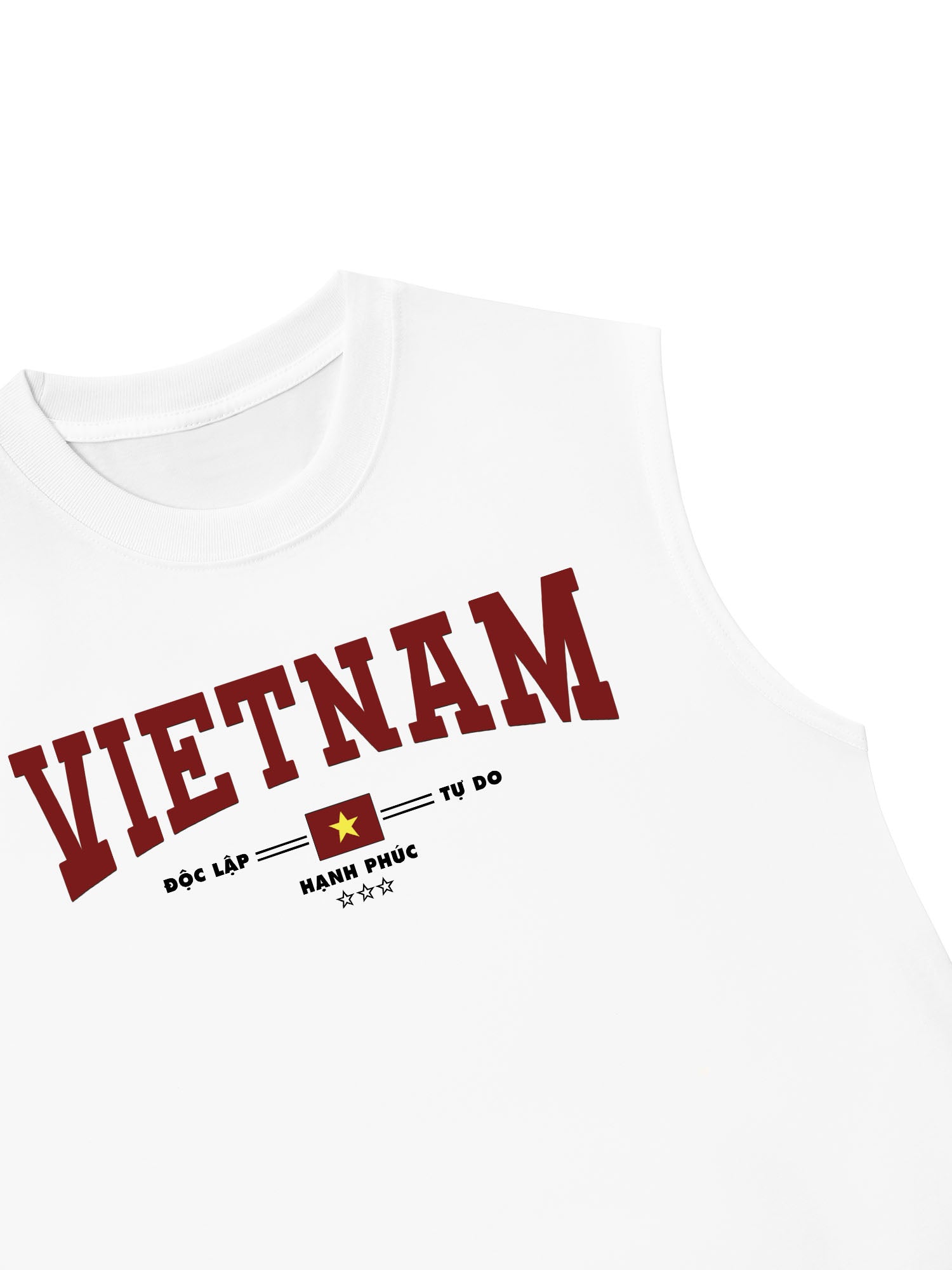 Áo Ba Lỗ Relaxed Fit Việt Nam Độc lập - Tự Do - Hạnh Phúc 3