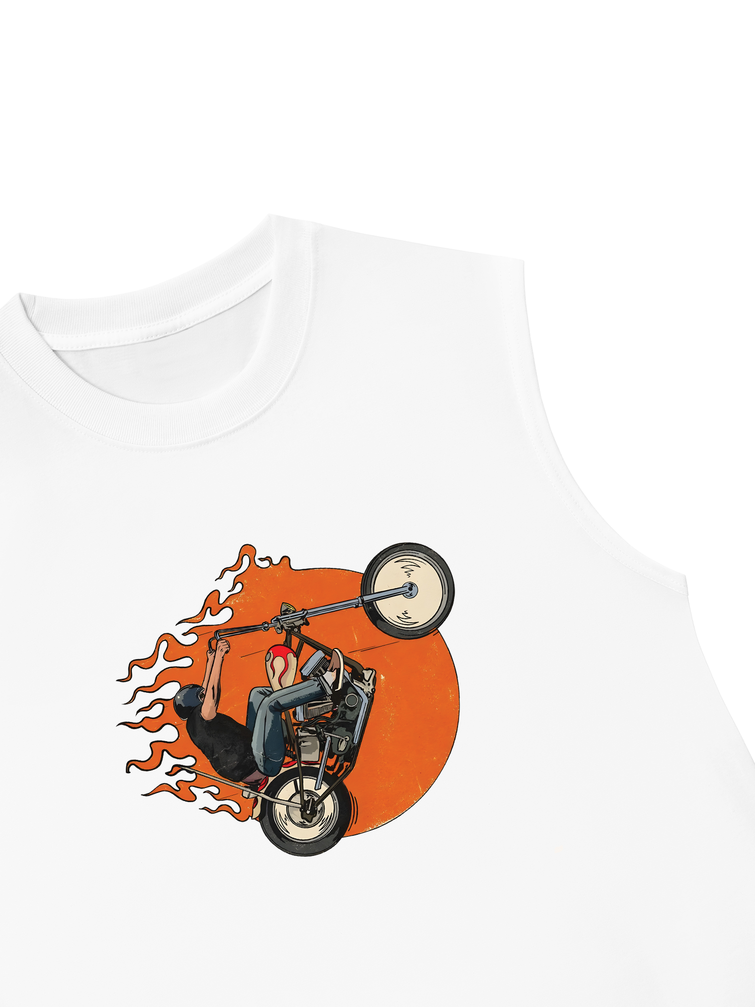 Áo Ba Lỗ Relaxed Fit Born To Ride