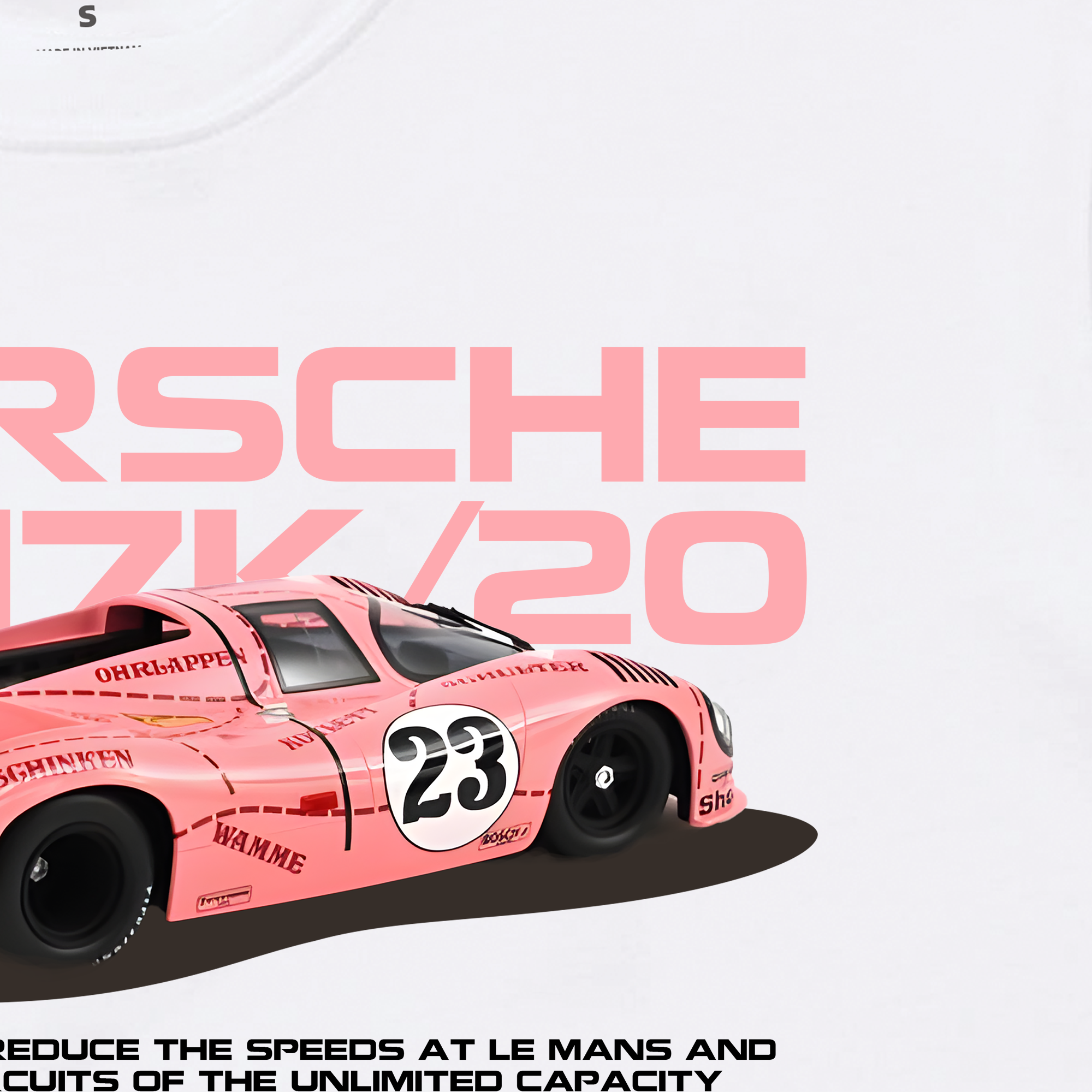 Áo Thun Oversize Porsche 917K Pink Pig