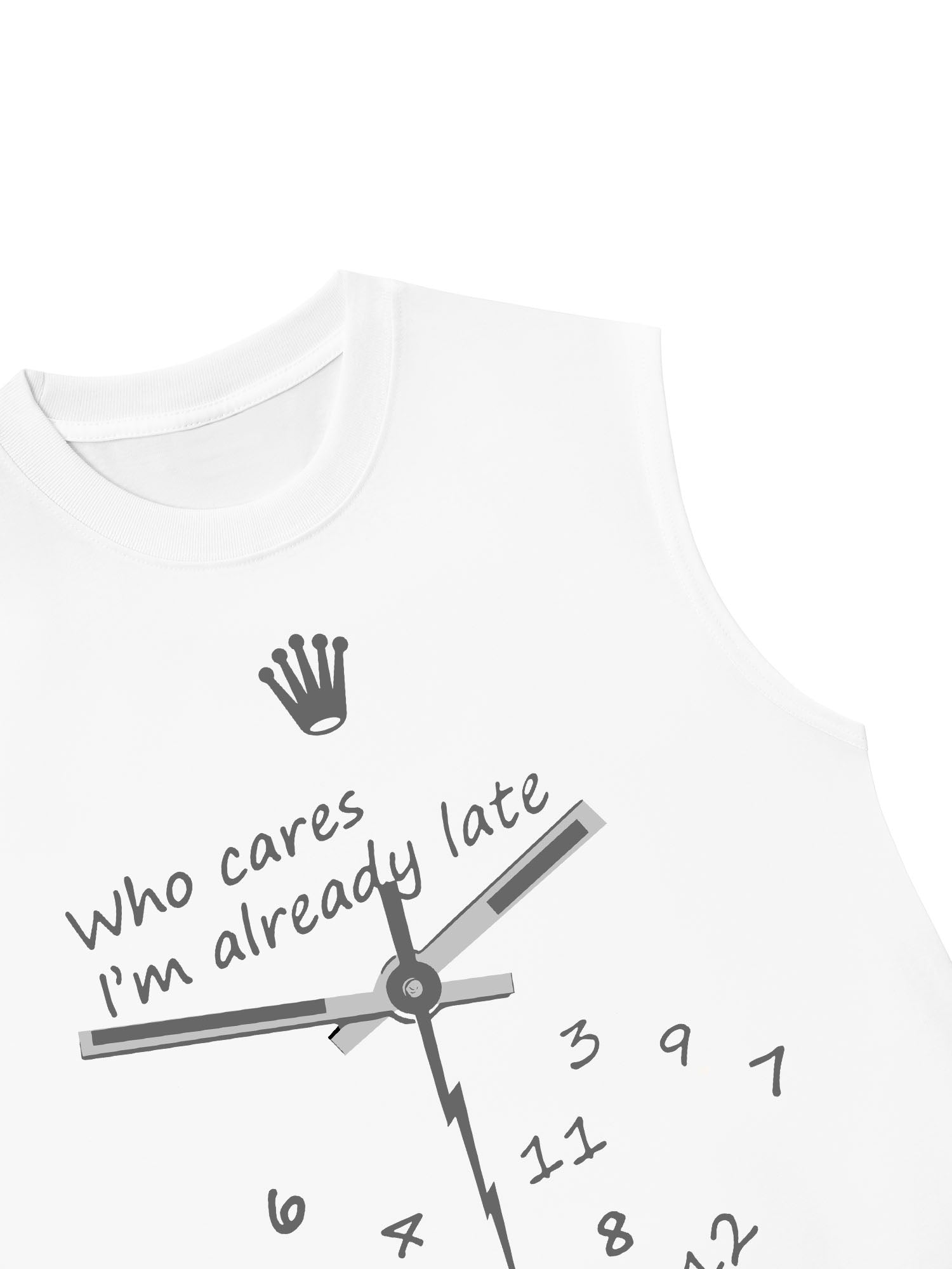 Áo Ba Lỗ Relaxed Fit I_m Already Late