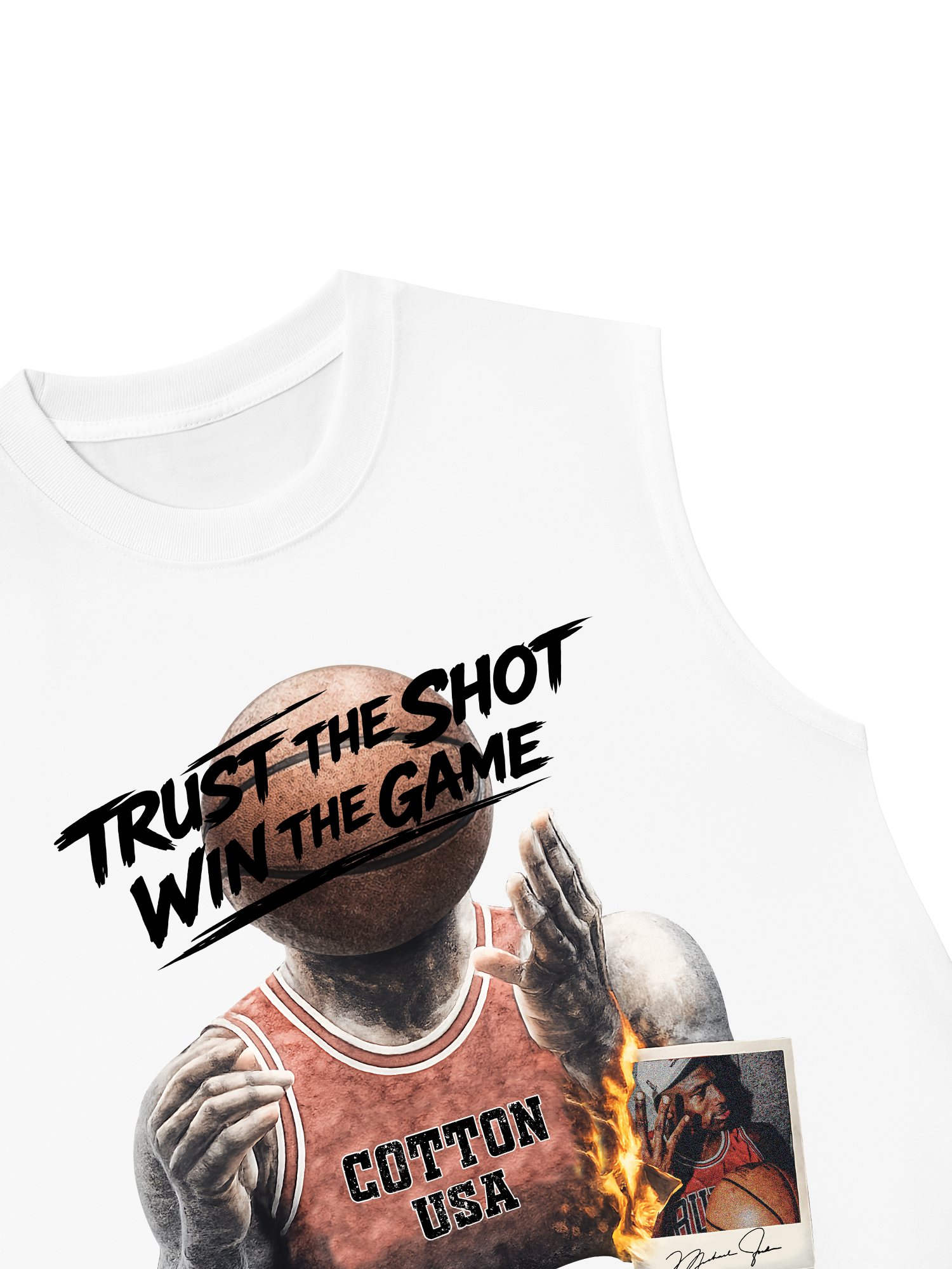 Áo Ba Lỗ Relaxed Fit Basketball Trust The Shot Win The Game