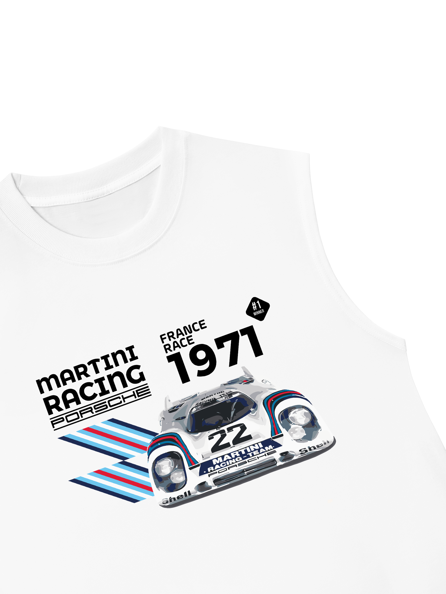 Áo Ba Lỗ Relaxed Fit Porsche France Race 1971