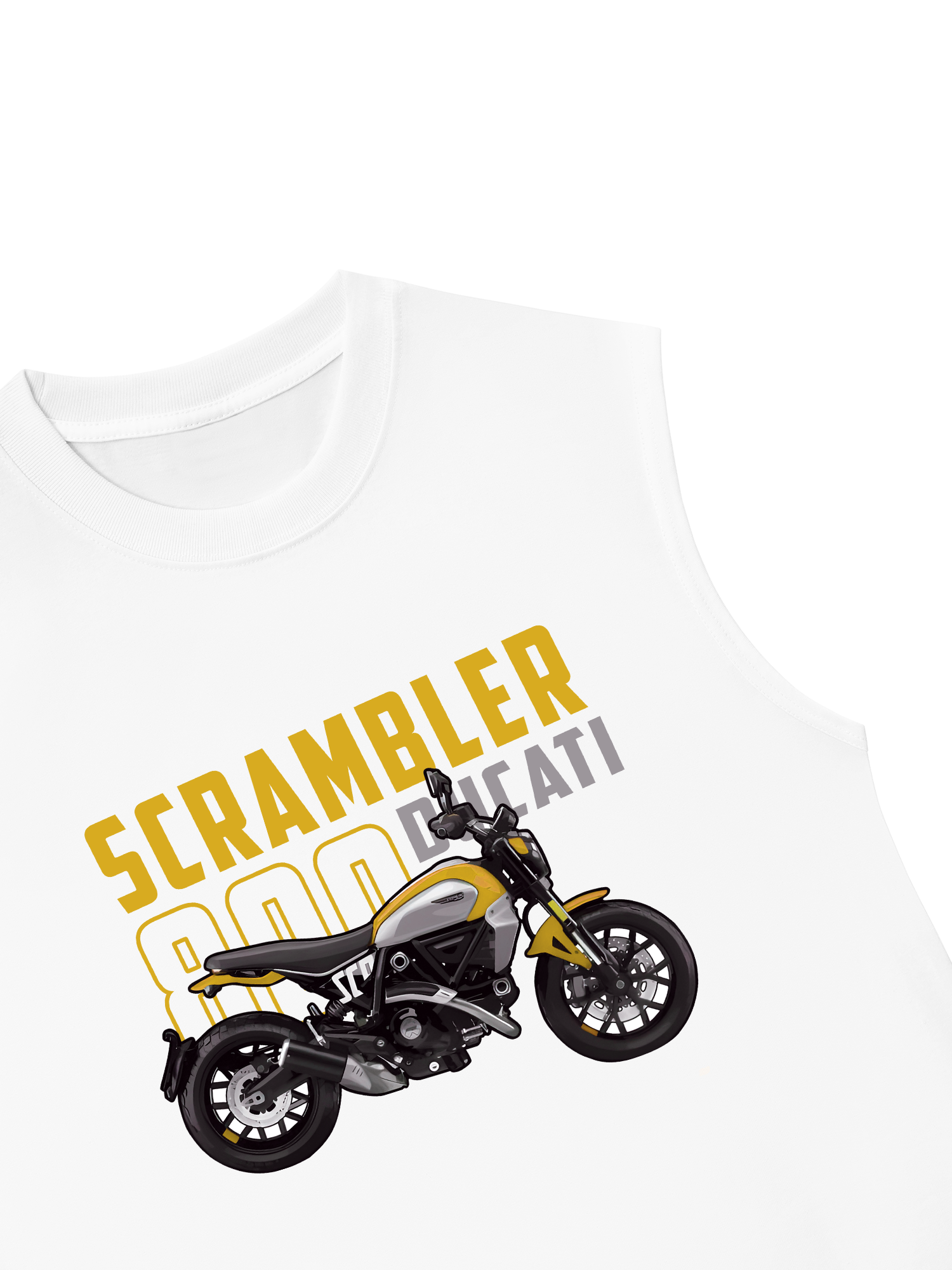 Áo Ba Lỗ Relaxed Fit Scrambler 800 Ducati Yellow