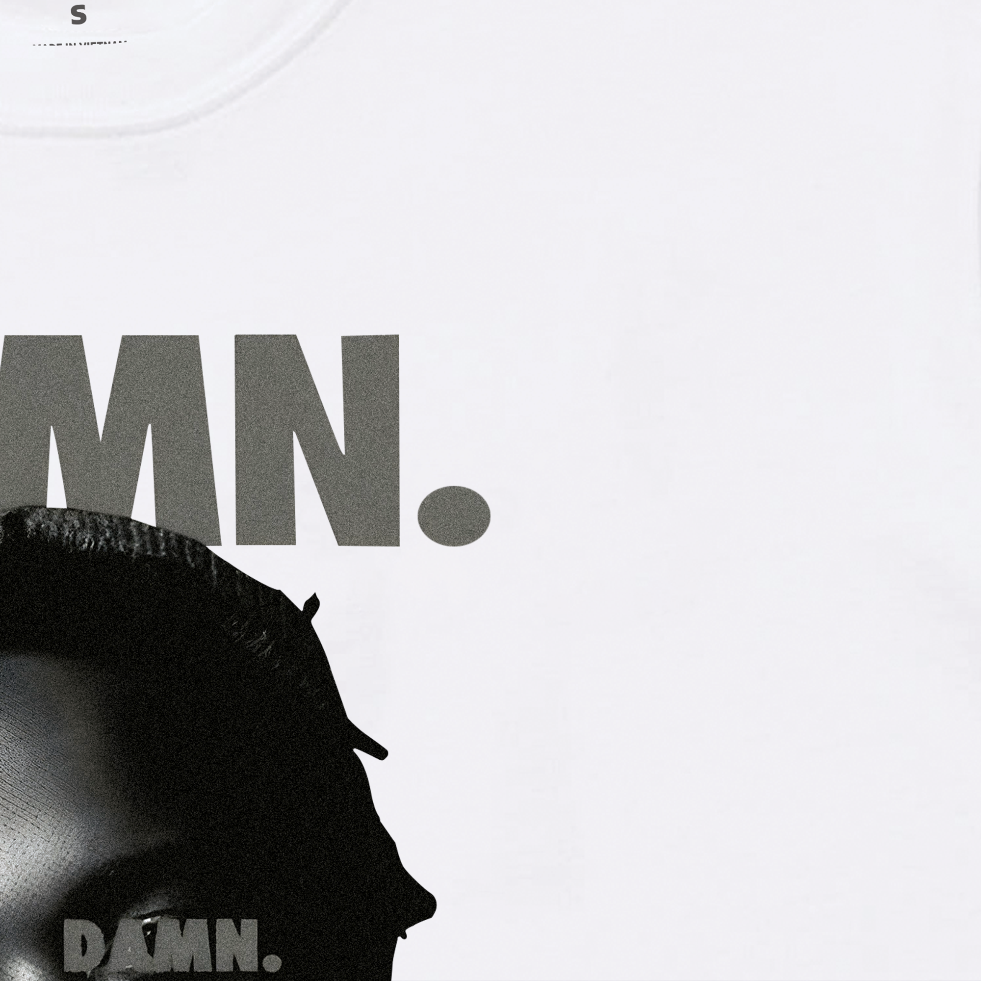 Áo Thun Oversize Rapper Damn Black And White Graphic