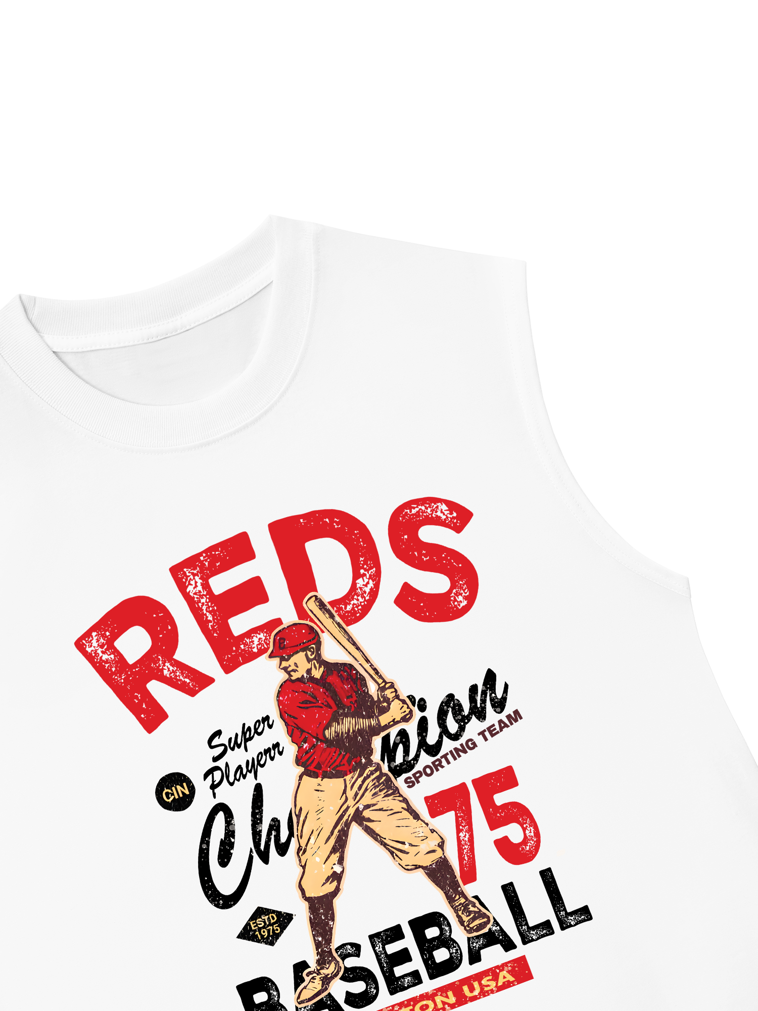 Áo Ba Lỗ Relaxed Fit Baseball Super Player