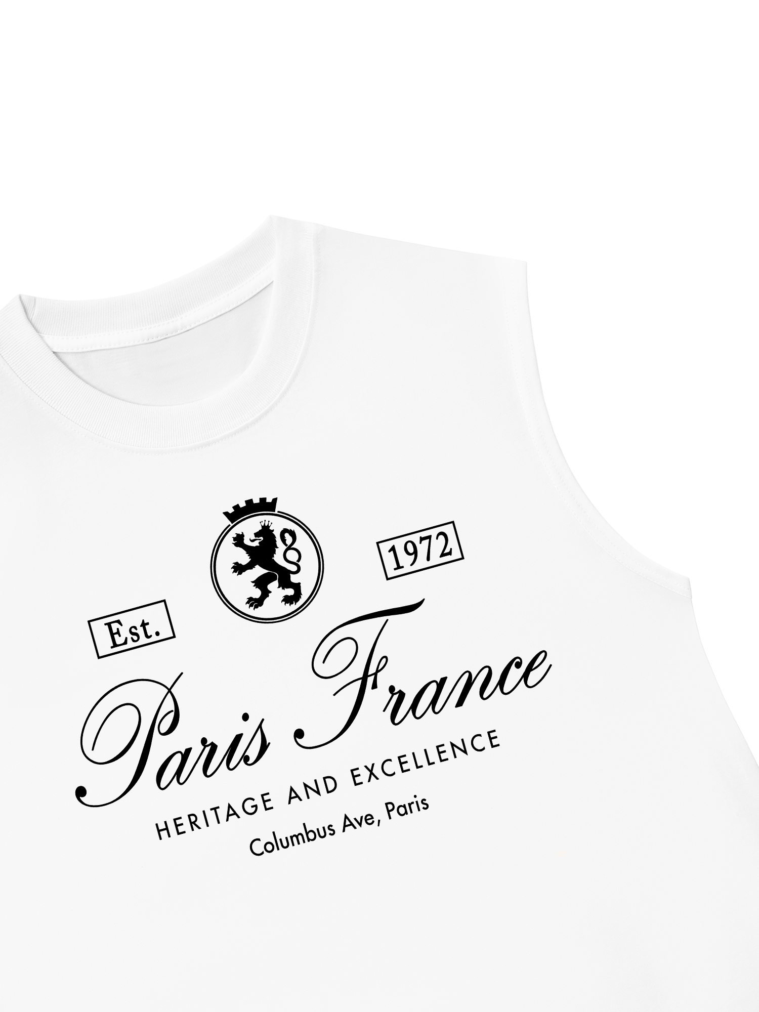 Áo Ba Lỗ Relaxed Fit Vintage Paris France