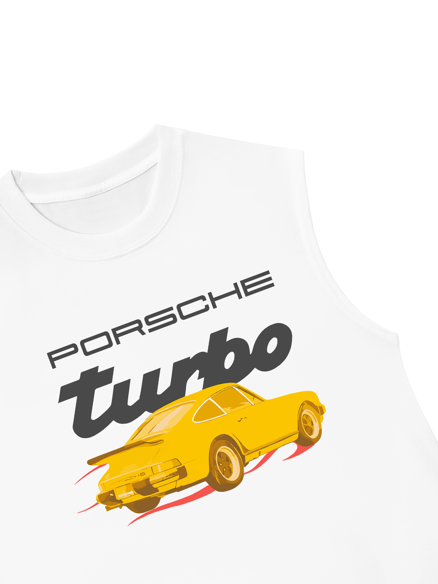 Áo Ba Lỗ Relaxed Fit Porsche Turbo Golden Race