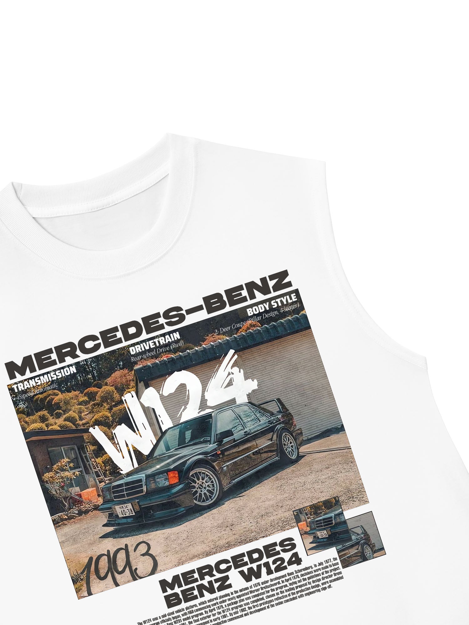 Áo Ba Lỗ Relaxed Fit Mercedes W124 1993