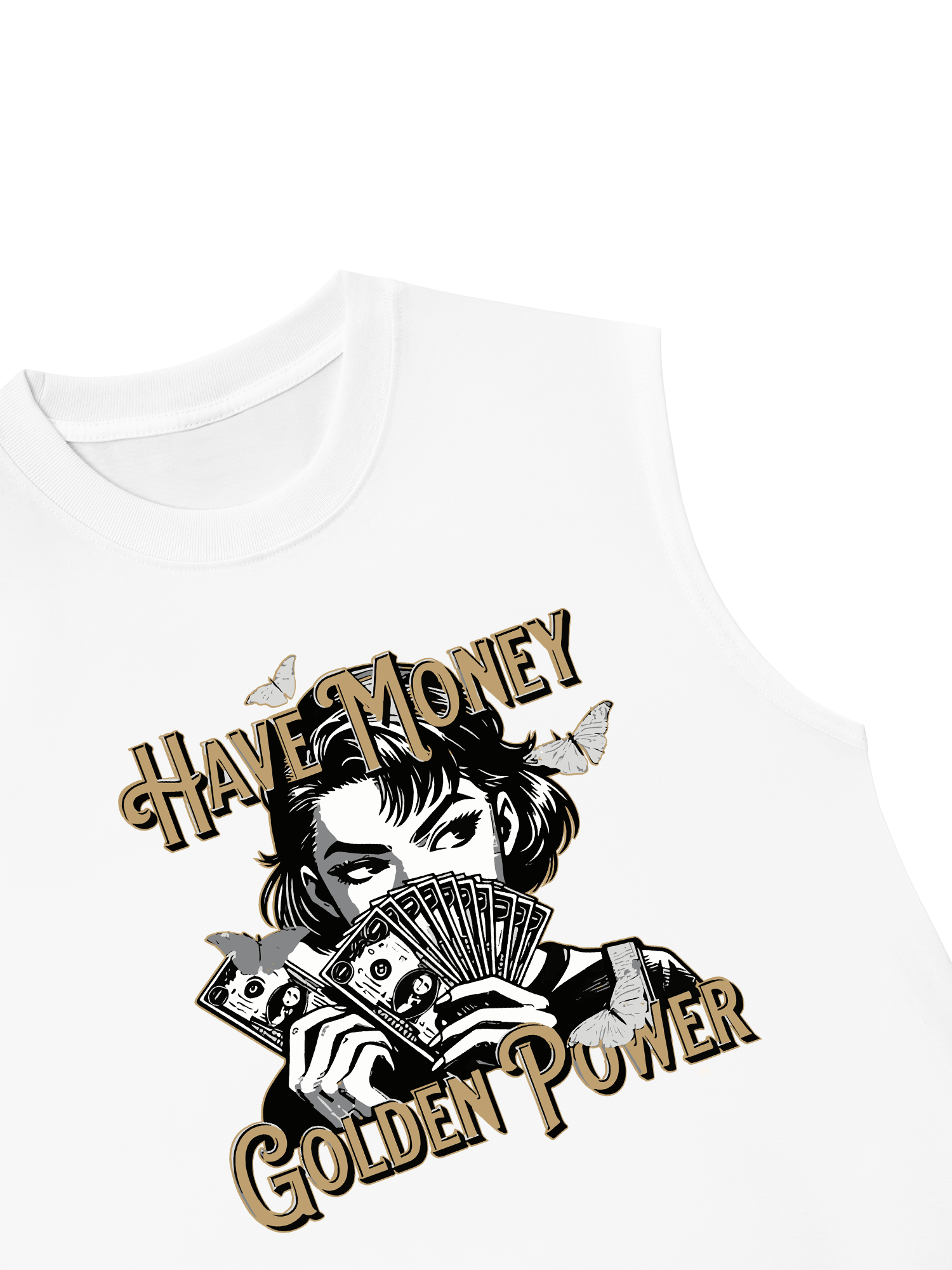 Áo Ba Lỗ Relaxed Fit Money Golden Power