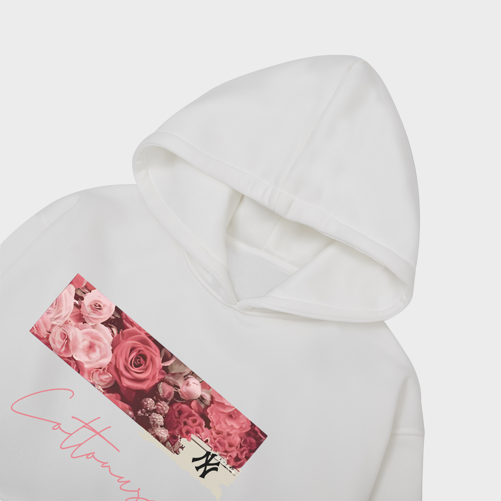 MLB Floral Rose Logo Retro Hoodie